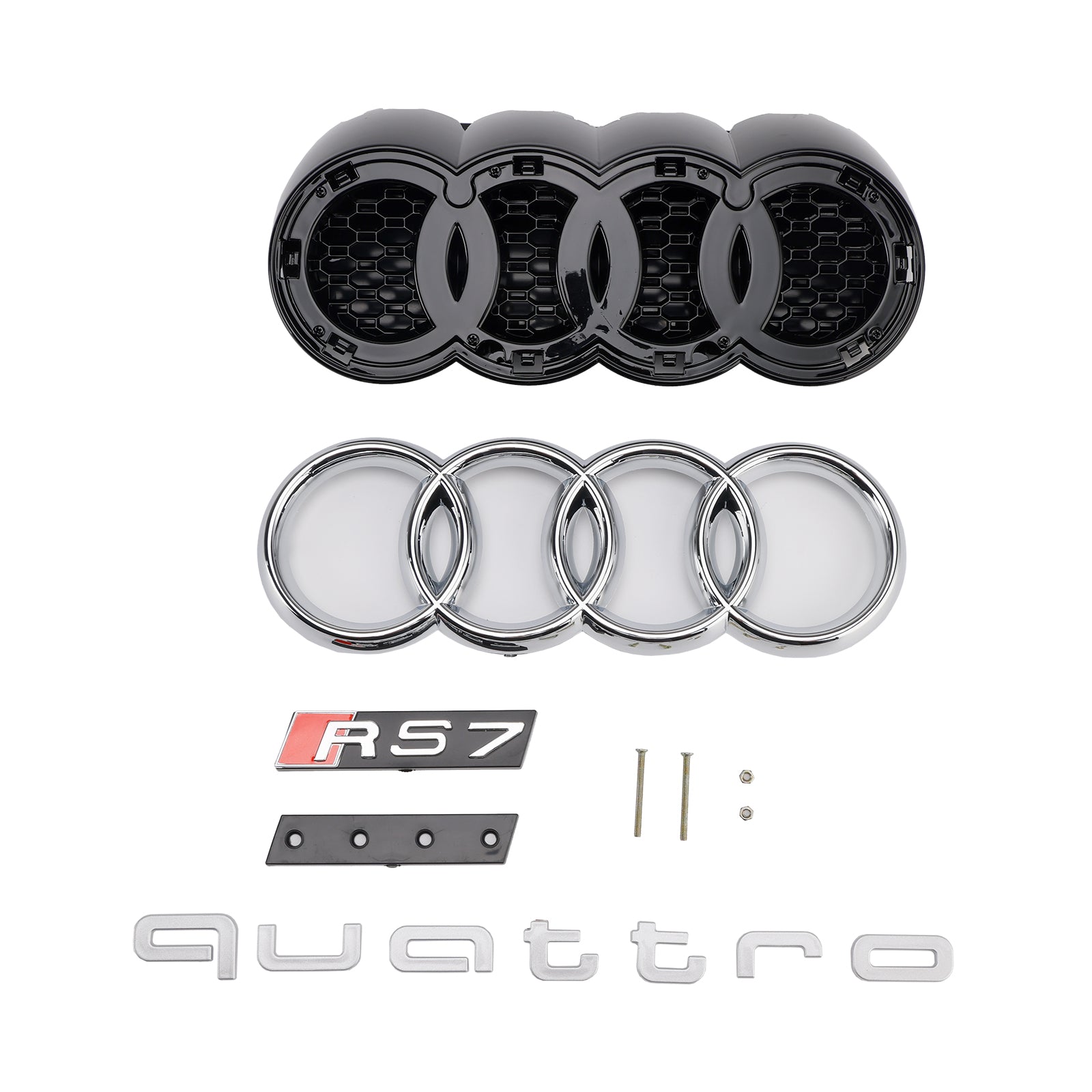 2019-2024 Audi A7 C8 S7 avec grille de pare-chocs avant Black Black