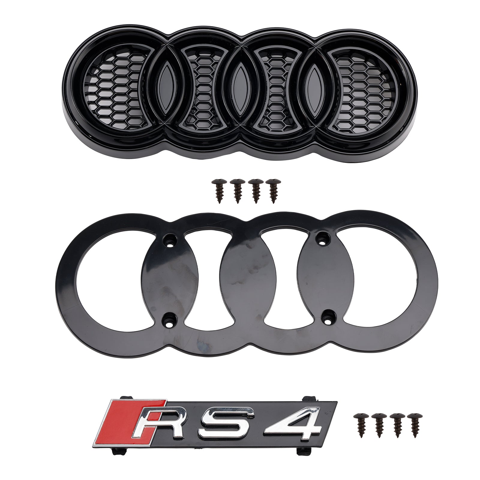 Parrilla hexagonal de malla deportiva estilo panal Audi A4 B7 RS4 2005-2008