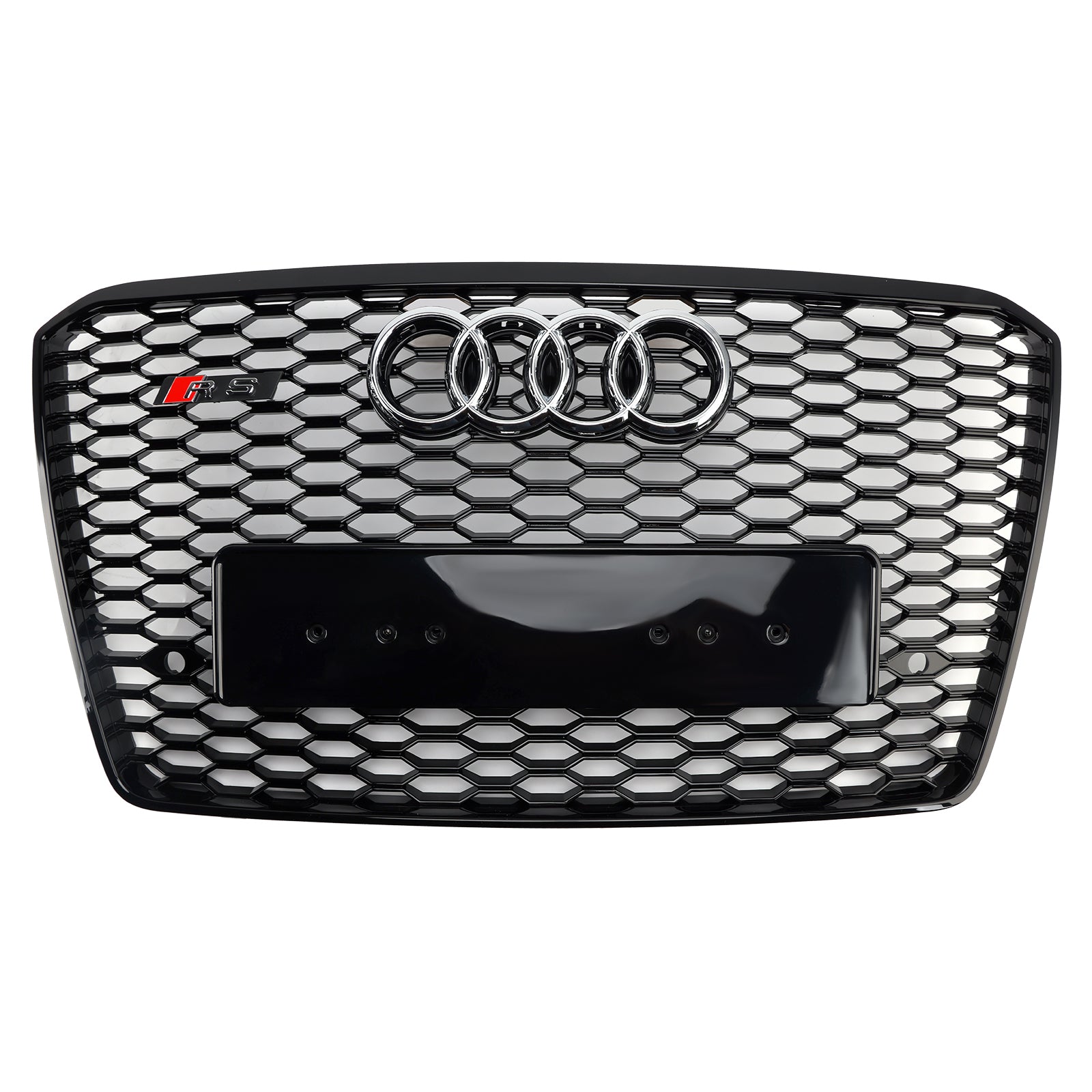 2015-2017 Audi A8 S8 RS8 stil främre stötfångargaller Honeycomb Grill Svart