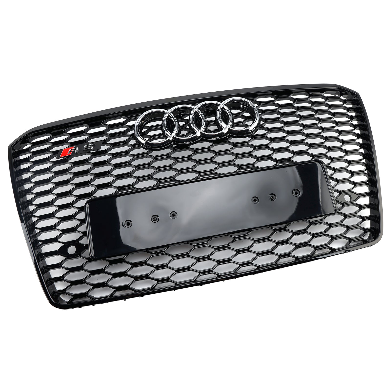 2015-2017 Audi A8 S8 RS8 stil främre stötfångargaller Honeycomb Grill Svart