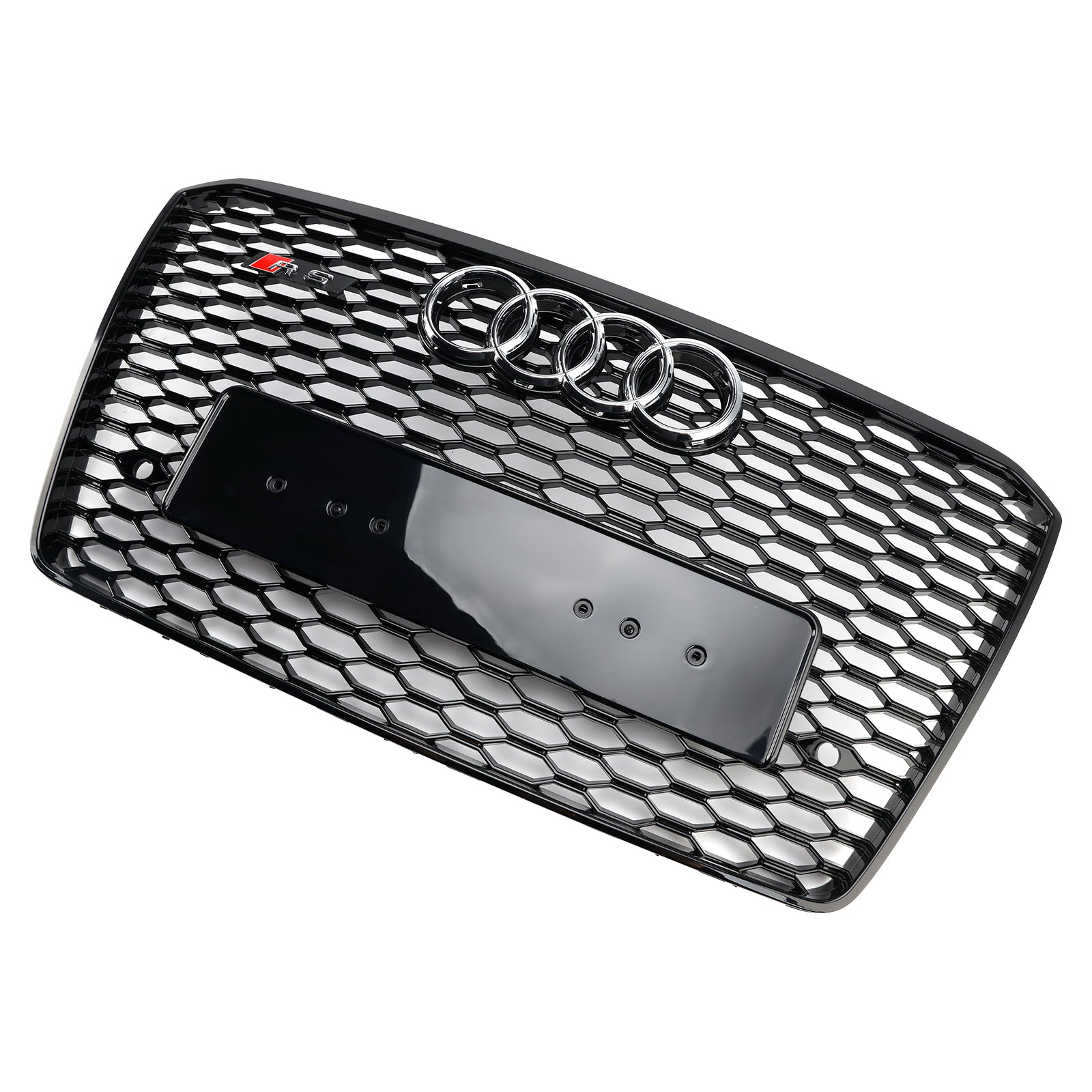 2015-2017 Audi A8 S8 RS8-stijl voorbumpergrille honingraatgrill zwart