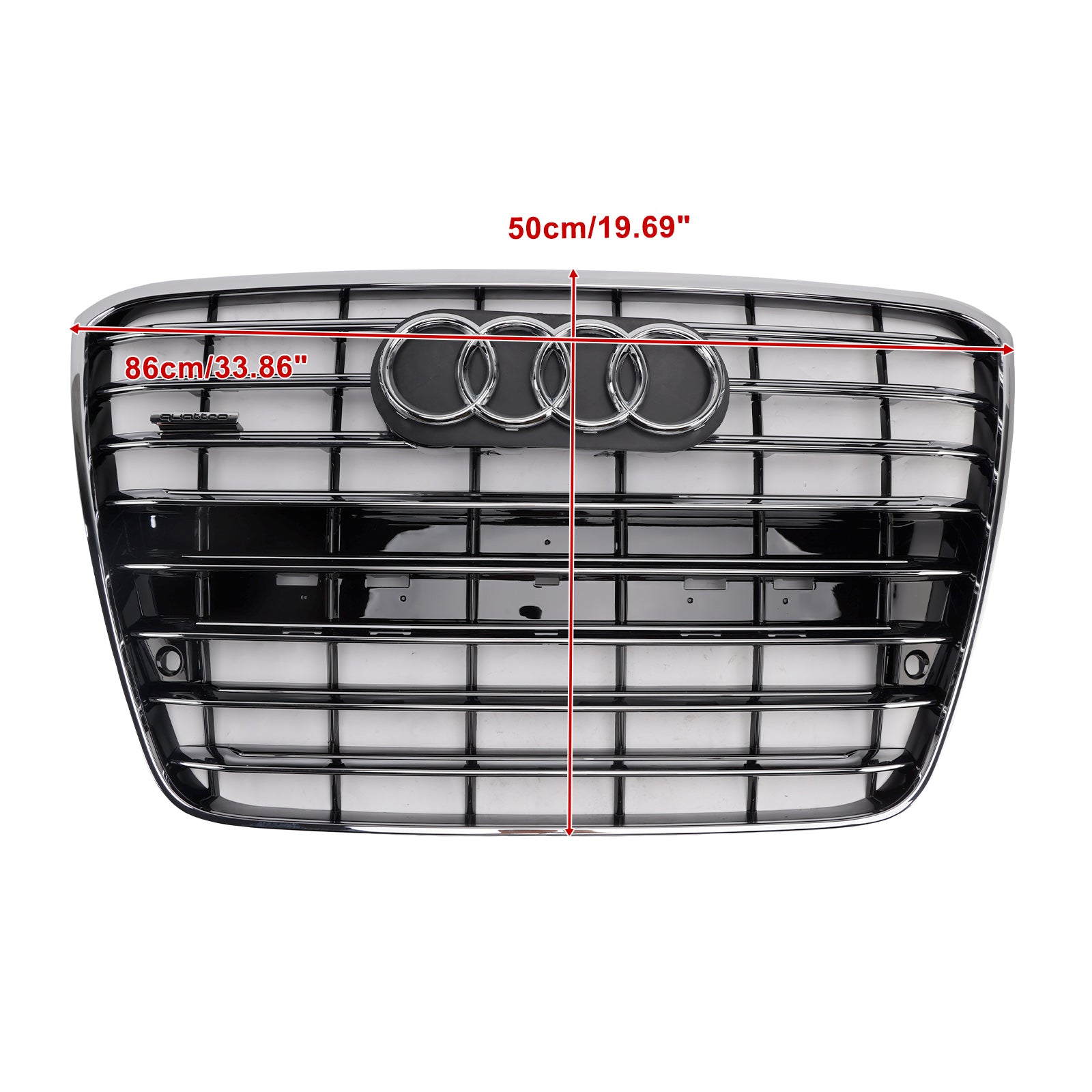 2010-2014 Audi A8 S8 Chrome Pare-chocs avant Grille de radiateur Grille