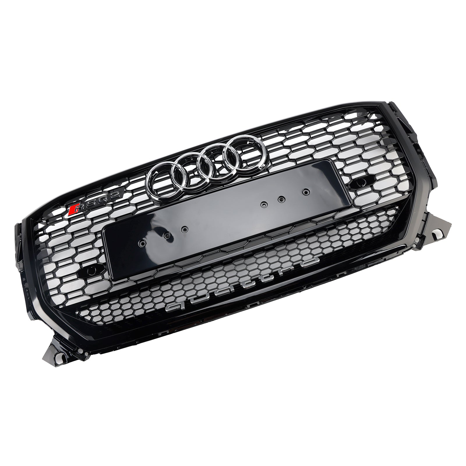 2016-2020 Audi Q2 Pre-Facelift Gloss Black Front Honeycomb Grille