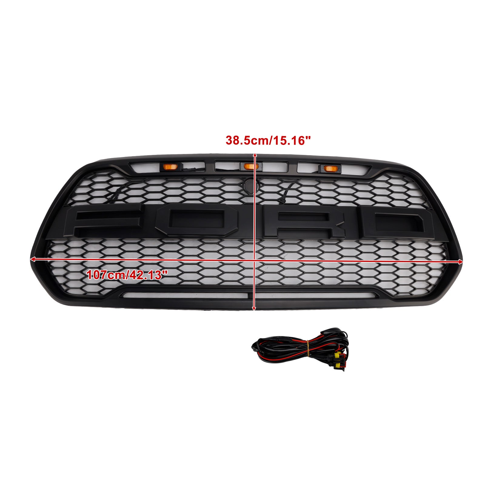 2015-2019 Ford Transit 150 250 350 350H Black Front Bumper Grille Grill