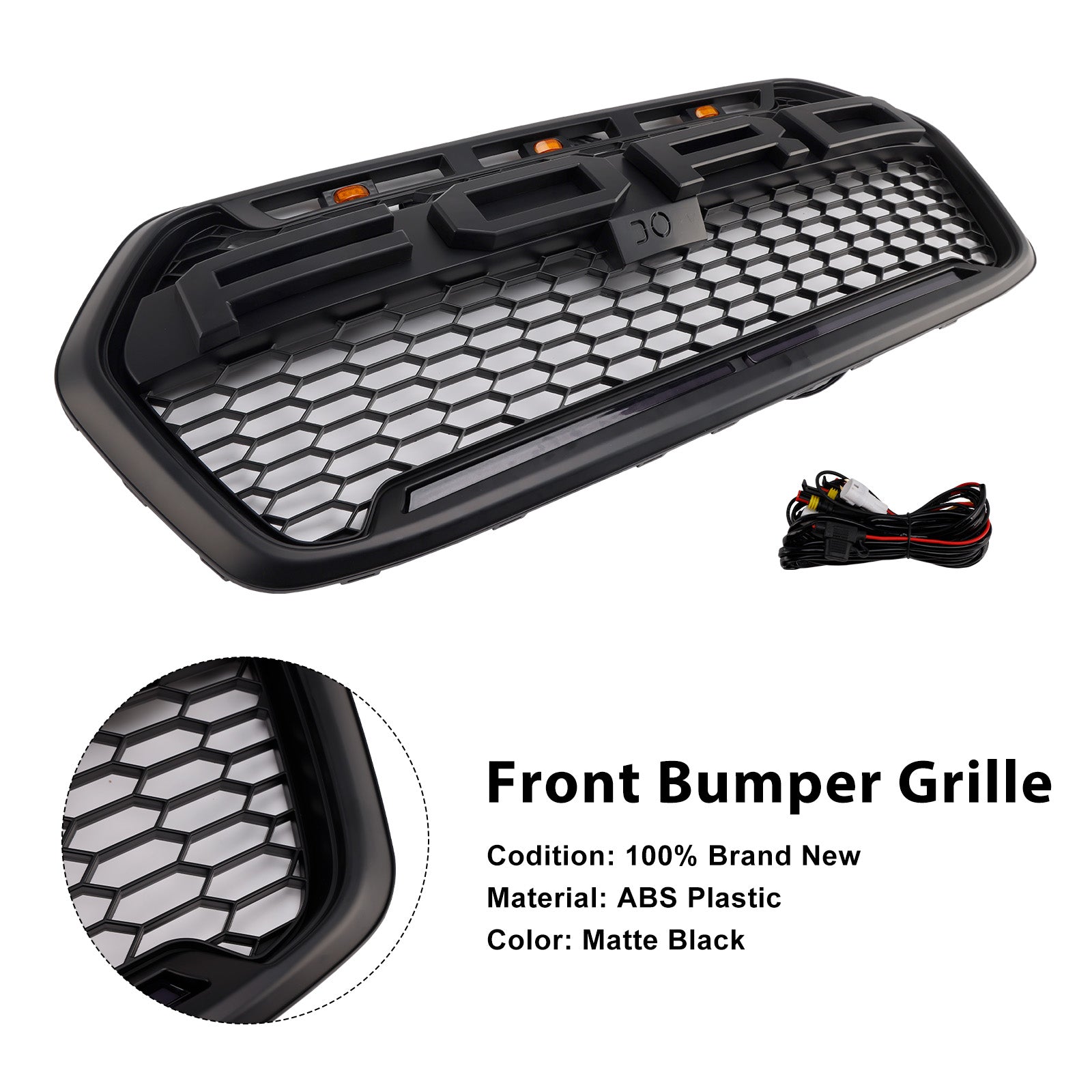 2020-2025 Ford Transit 150 250 350 Raptor-stijl voorbumpergrille