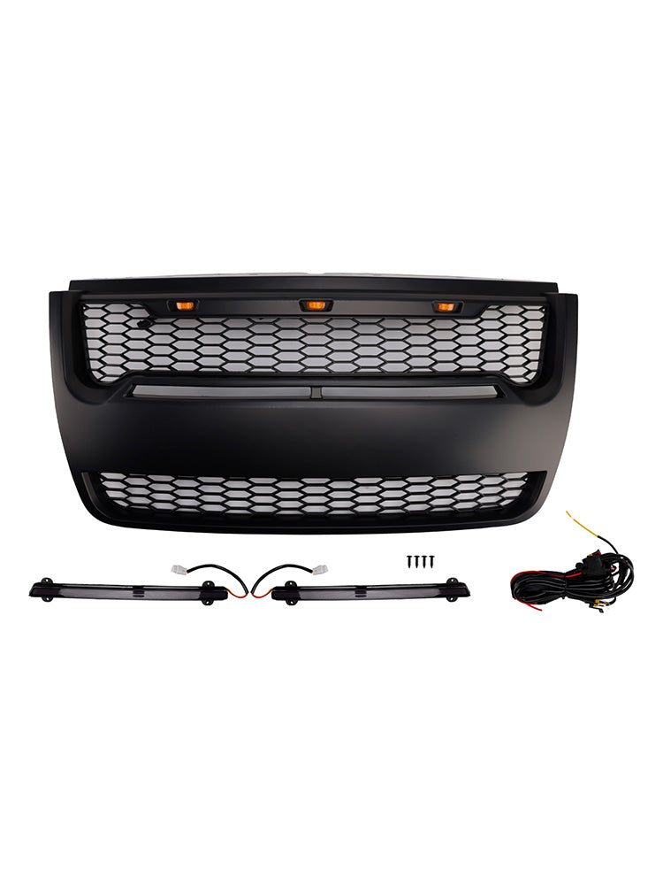 Ford Explorer 2006-2010 con parrilla de parachoques superior delantera negra clara
