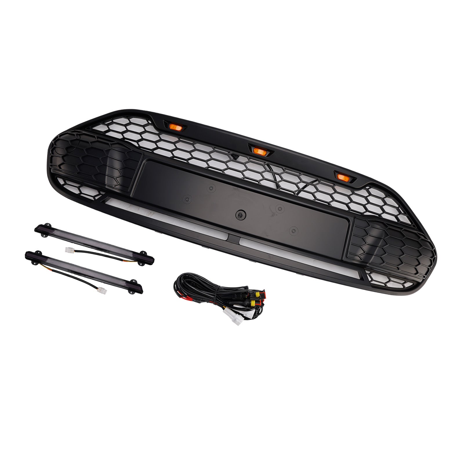 2014 2015 2016 2017 2018 Ford Transit Connect With LED Black Front Bumper Grill Grille