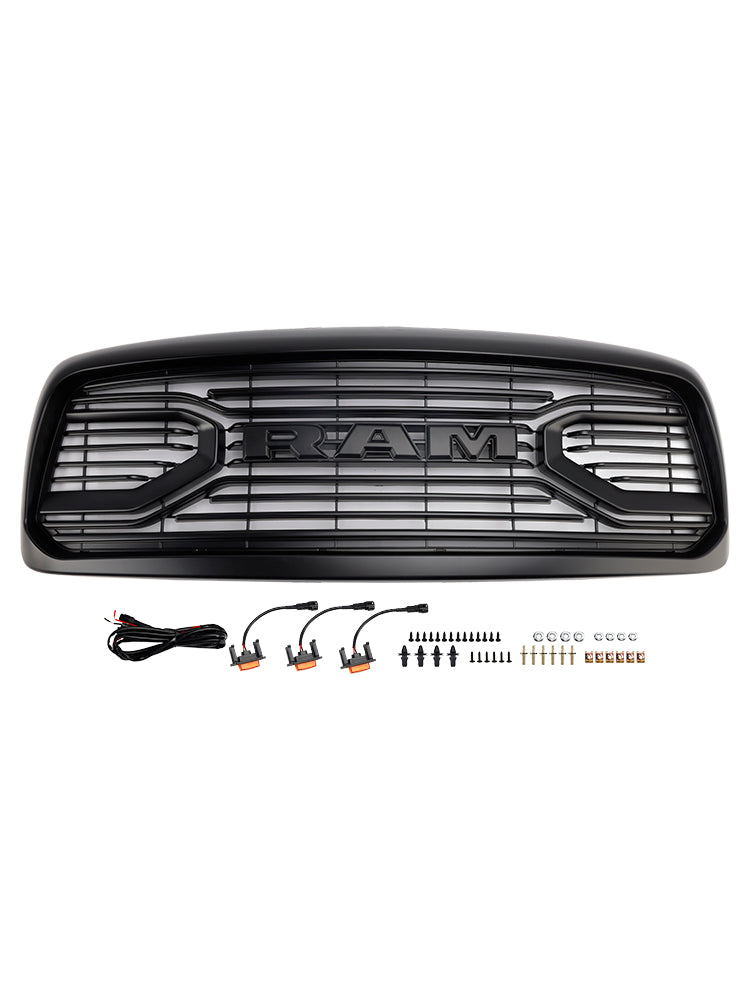 2002-2005 Dodge RAM 1500/2500/3500 Rebel Style Front Bumper Grille Grill