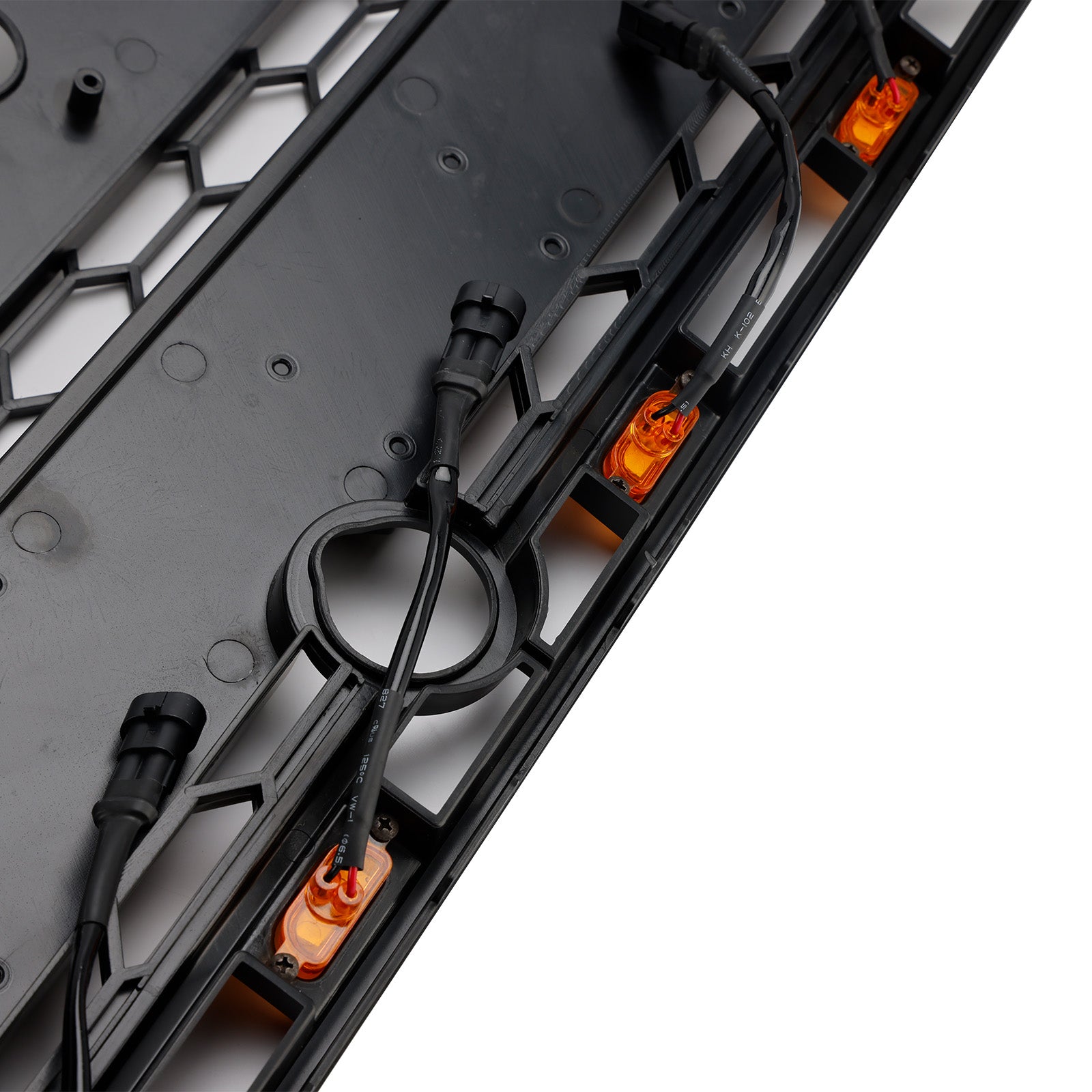 2013-2017 Ford Transit Custom W/LED Matte Black Front Bumper Grille Grill