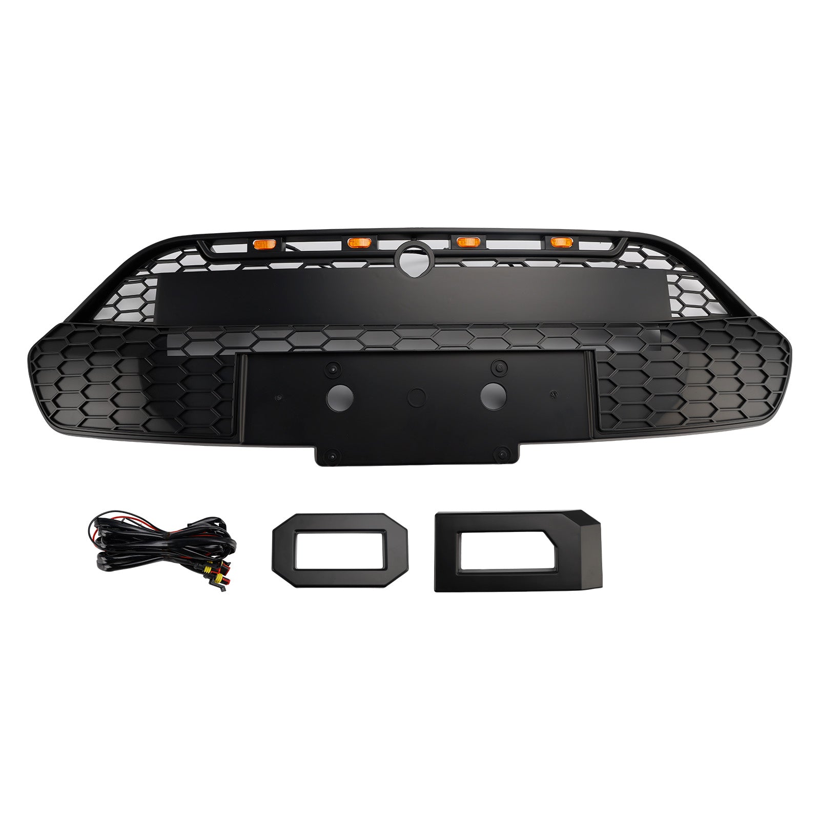 2013 2014 2015 2016 2017 Ford Transit personnalisé avec grille de calandre de pare-chocs avant noir mat LED