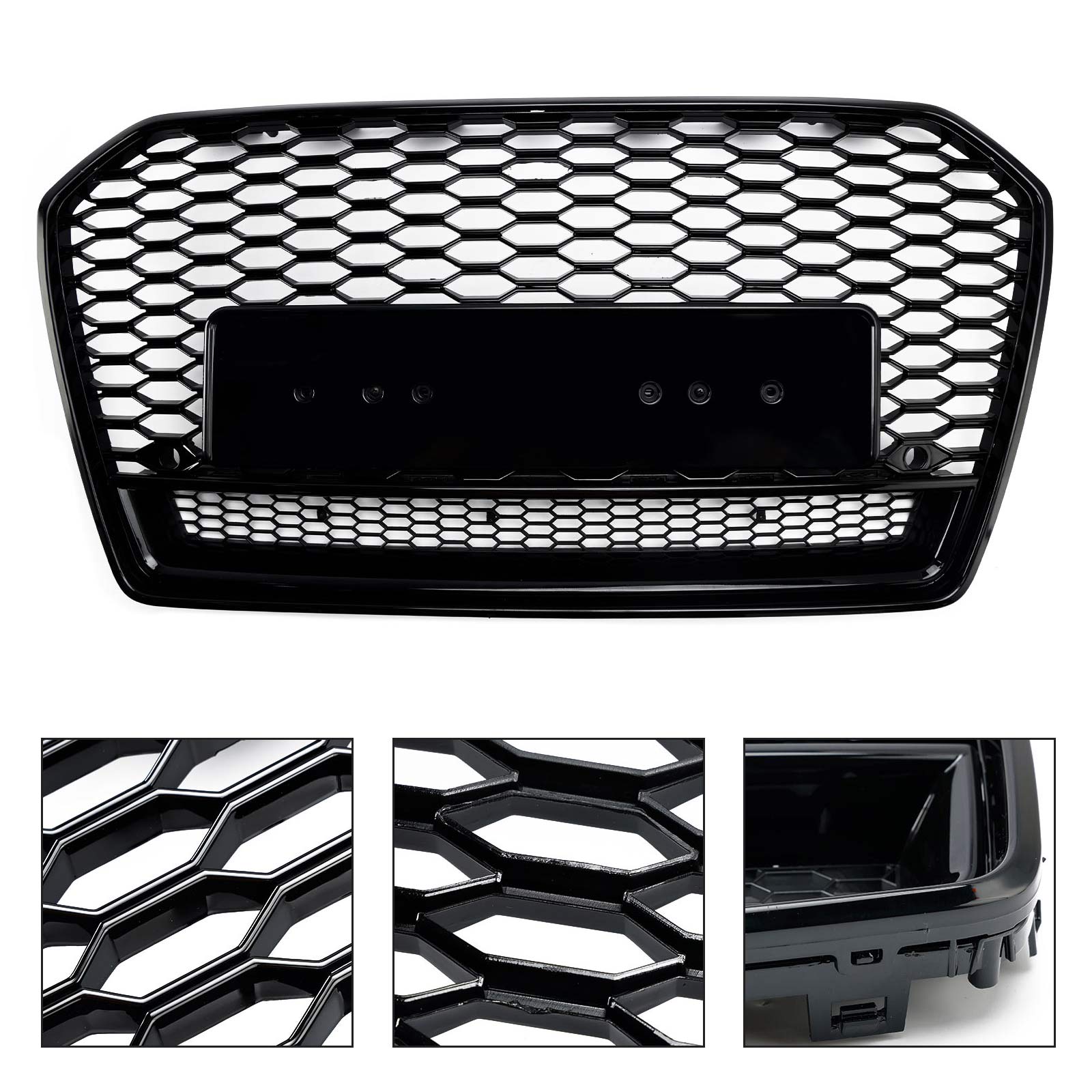2016-2018 Audi S6 (C7) C7PA FACELIFT RS6 MUNHOMB MESH GRILLA FRONTAL GRILL