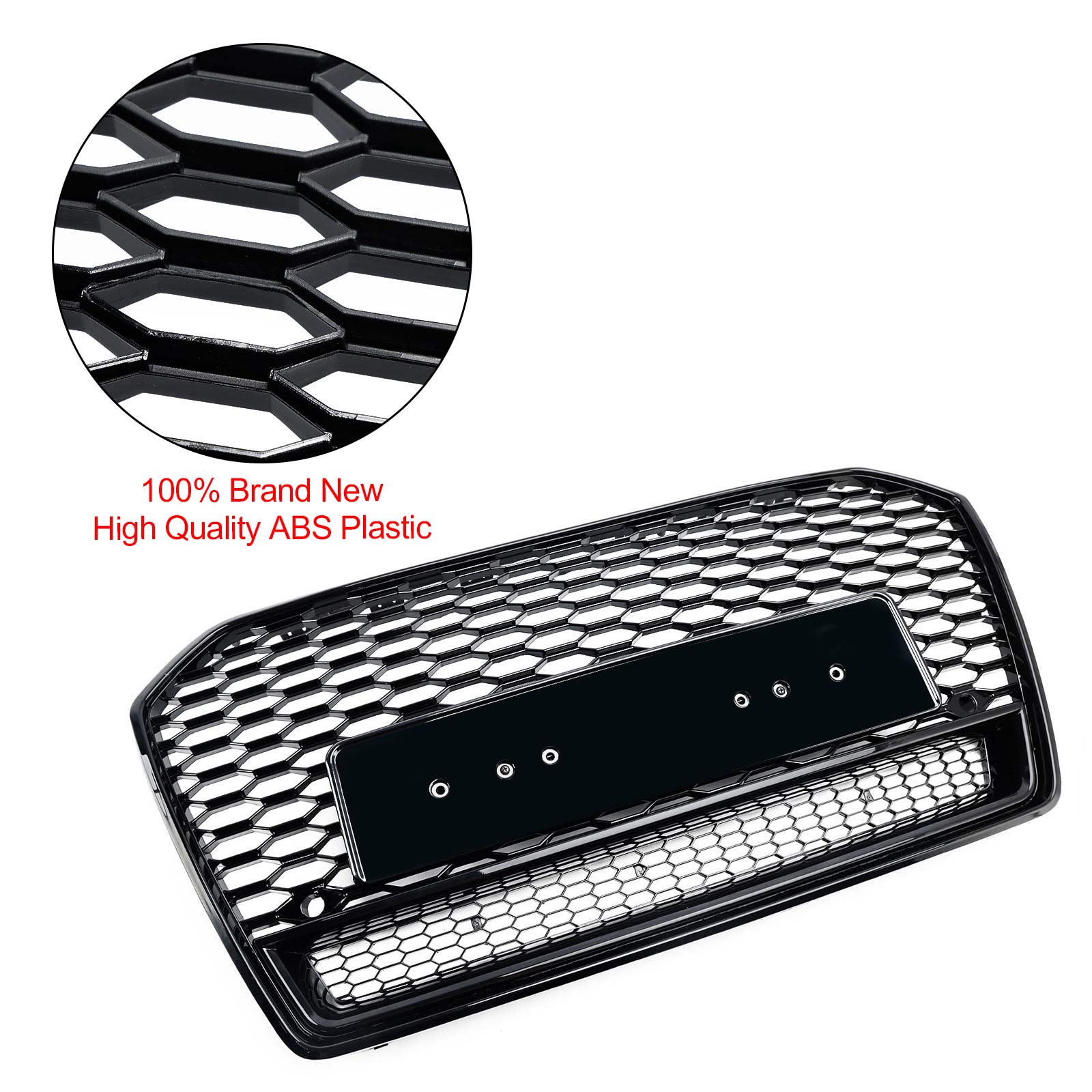 2016-2018 Audi S6 (C7) C7PA FACELIFT RS6 MUNHOMB MESH GRILLA FRONTAL GRILL