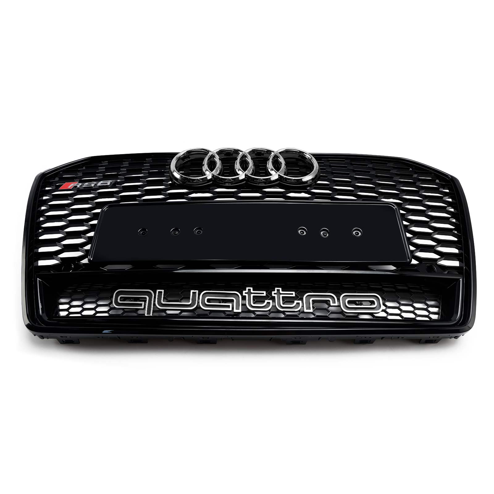 2016 2017 2018 Audi A6 S6 C7 C7PA RS6 štýl Honeycomb Mesh Front Grill Black Black