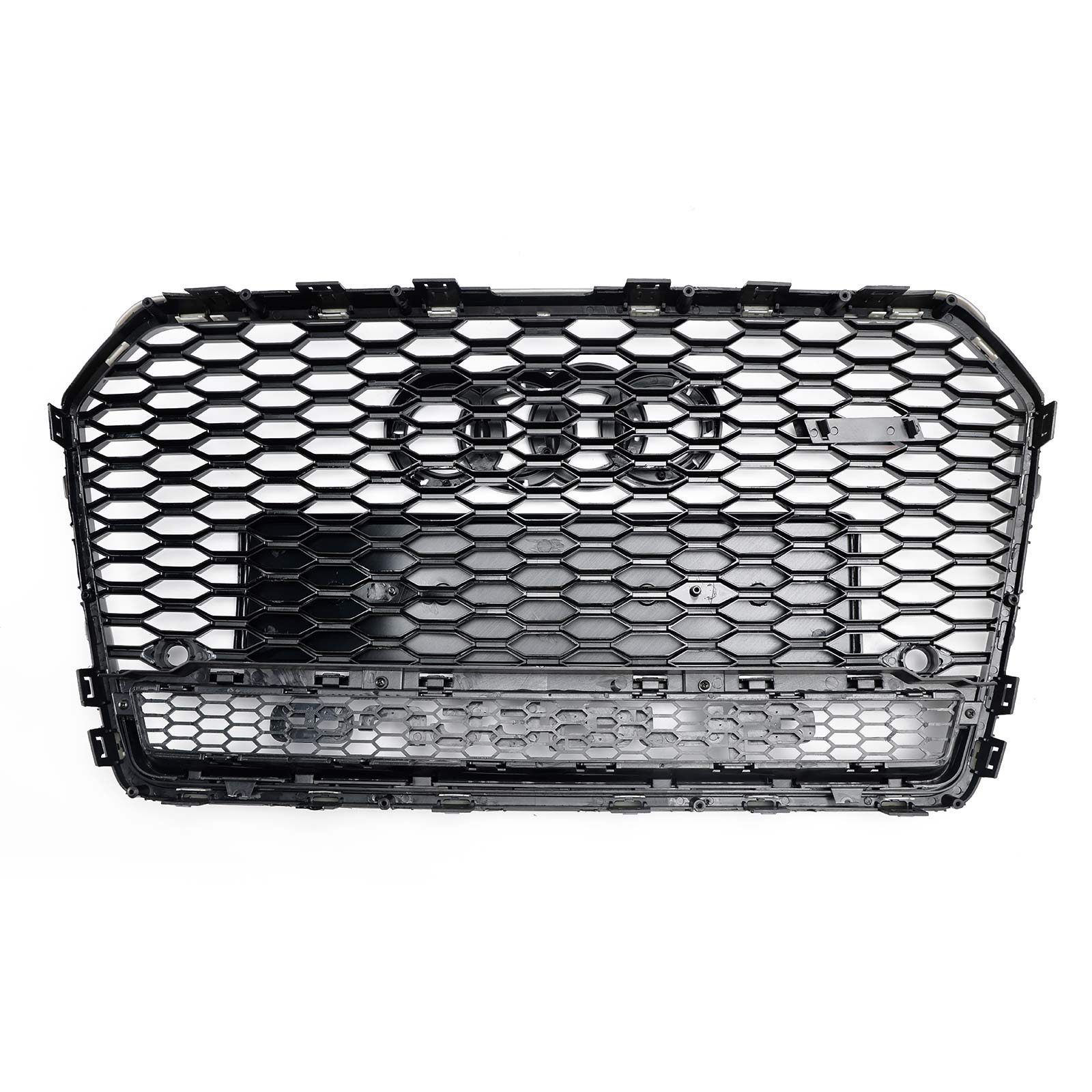 2016 2017 2018 Audi A6 S6 C7 C7PA RS6 štýl Honeycomb Mesh Front Grill Black Black