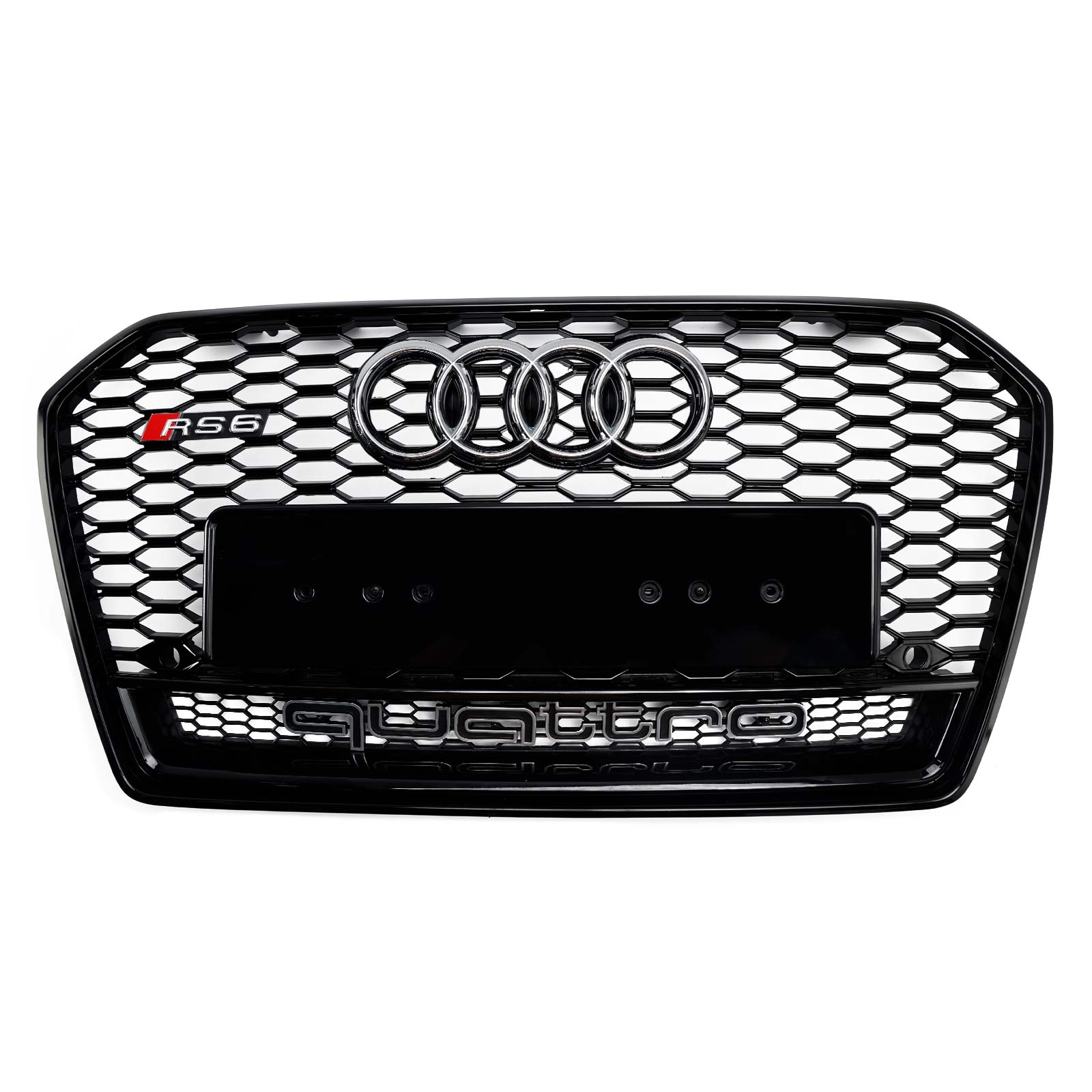 2016 2017 2018 Audi A6 S6 C7 C7 C7pa RS6 Style Honeycomb Mesh Front Grill Black