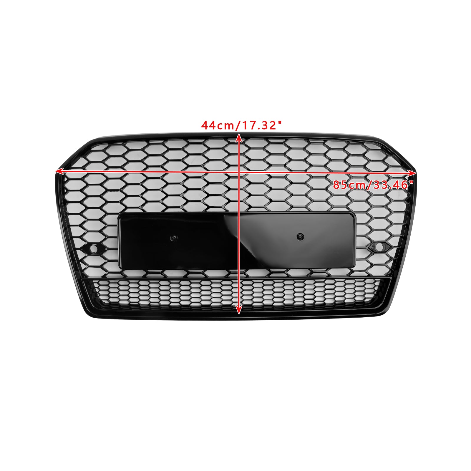 2016-2018 Audi A6 S6 C7 RS6 Style Honeycomb Mesh Front Grille Grill Black