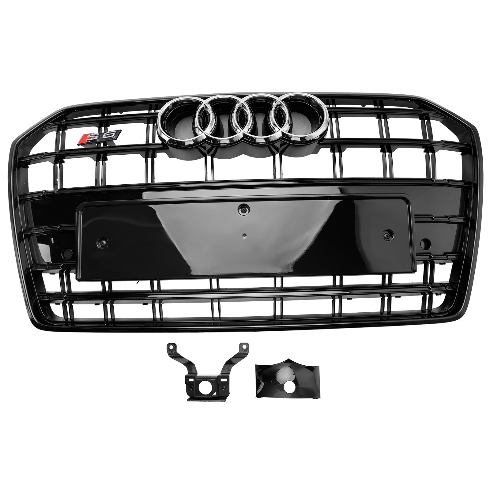 Griglia per paraurti anteriore Audi A6 S6 C7 S6 Style 2016-2018 nera