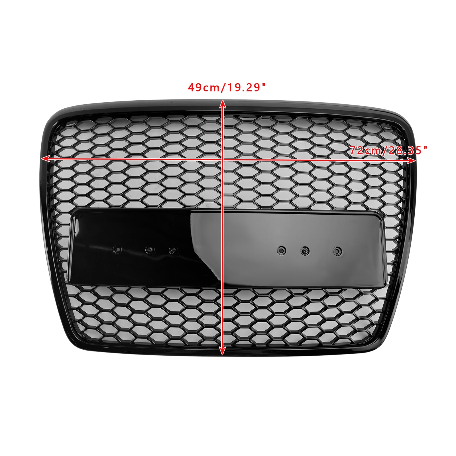 2008 2009 2010 2011 Audi A6 C6 Facelift Black Front Honeycomb Bumper Grill Grille