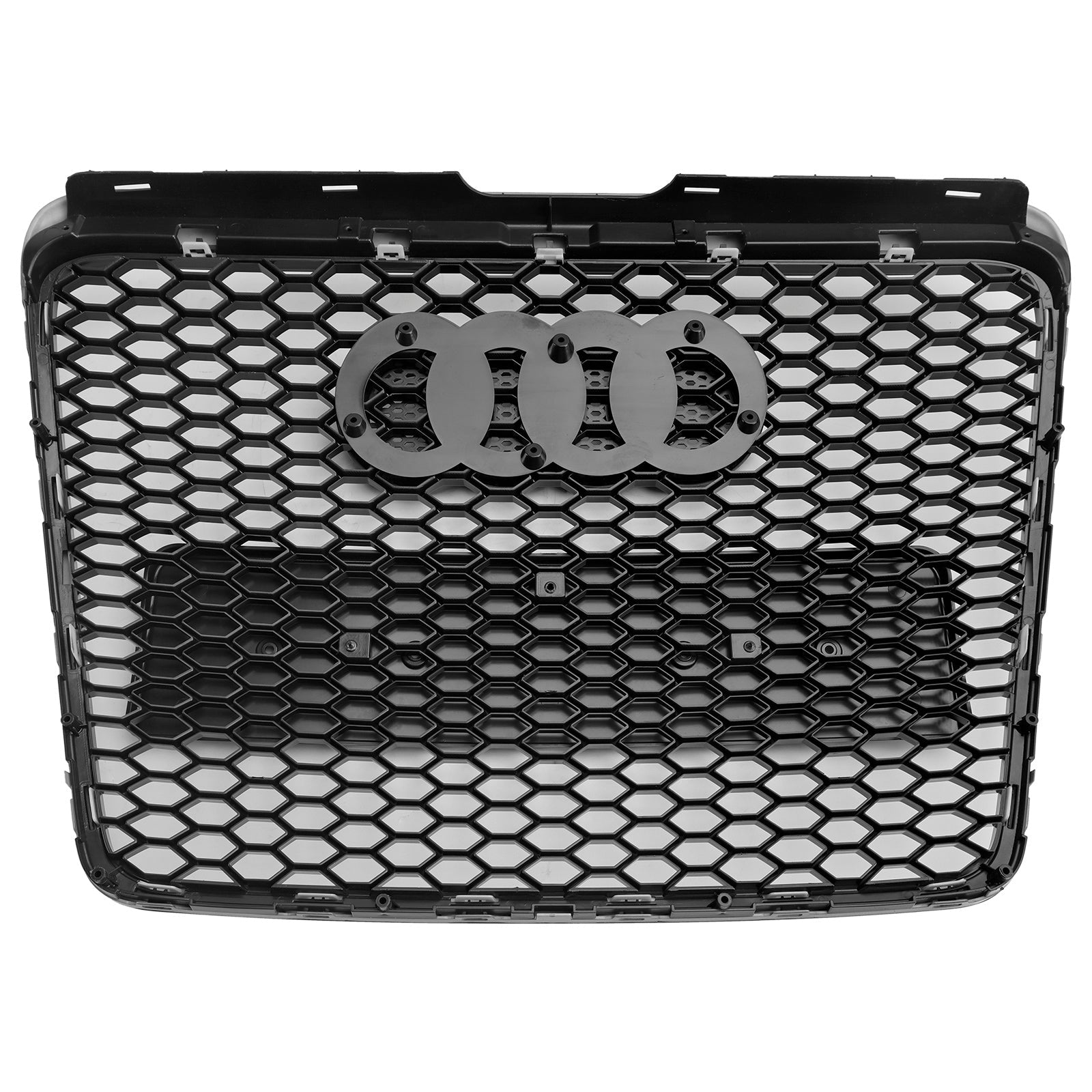 2008 2009 2010 2011 Audi A6 C6 Facelift Black Front Honeycomb Bumper Grill Grille