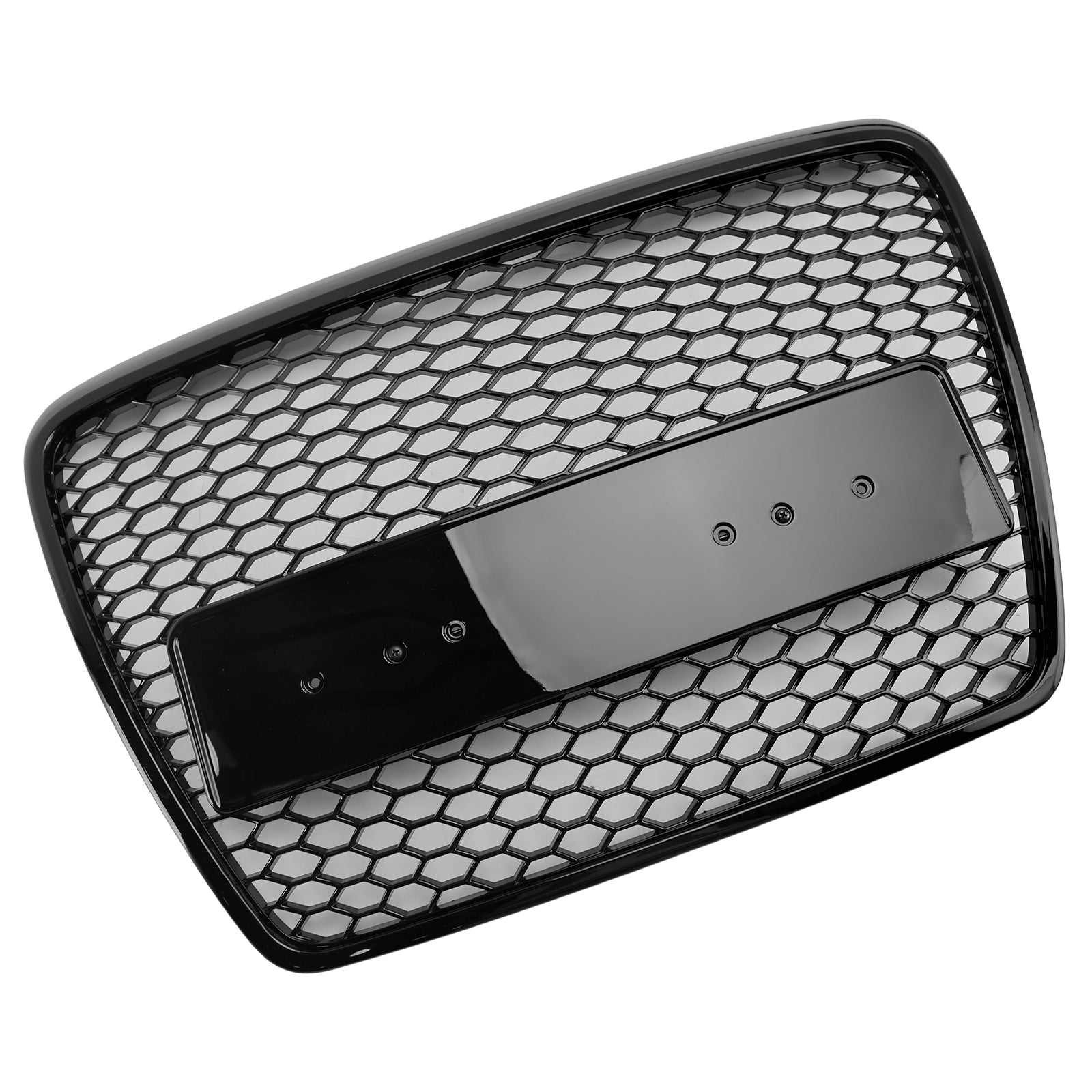 2008 2009 2010 2011 Audi A6 C6 Facelift Black Front Honeycomb Bumper Grill Grille