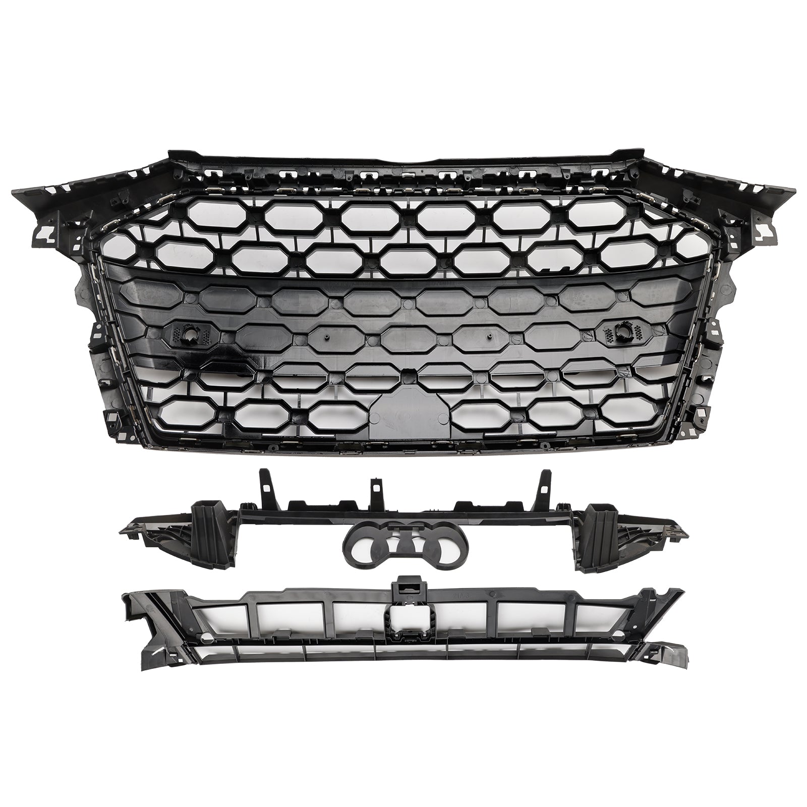 2020-2024 Audi A3 S3 RS3 Honeycomb Front Grille Grill Bloss Black