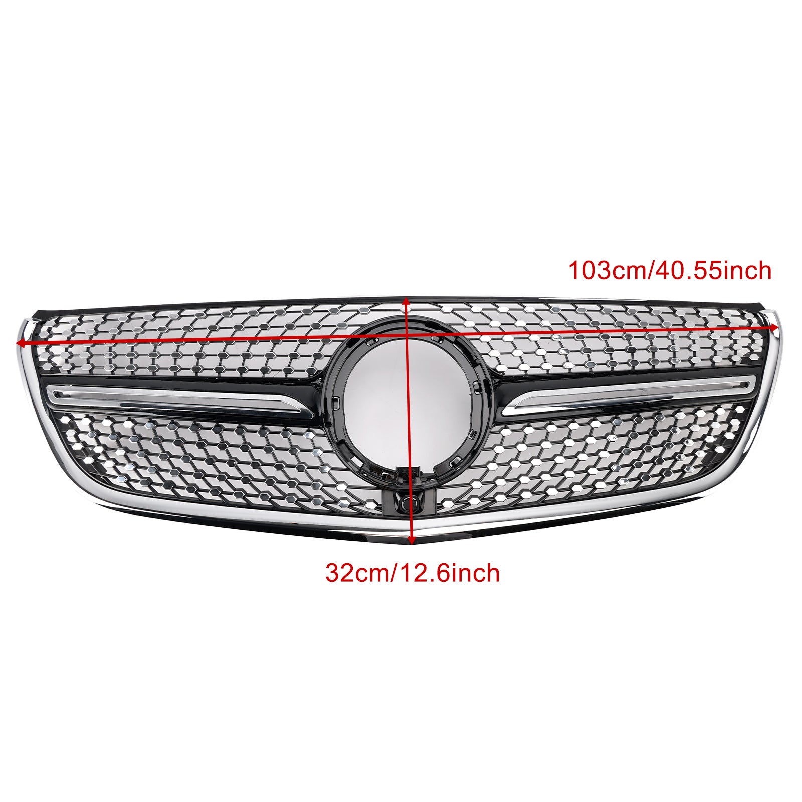 Mercedes Vito 2014-2023 W447 Chromen voorbumpergrille Diamond