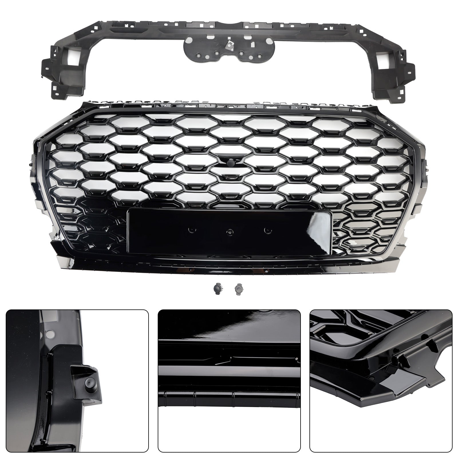 2021-2025 Audi Q5 SQ5 RSQ5 Front Honeycomb Mesh Grill Grille