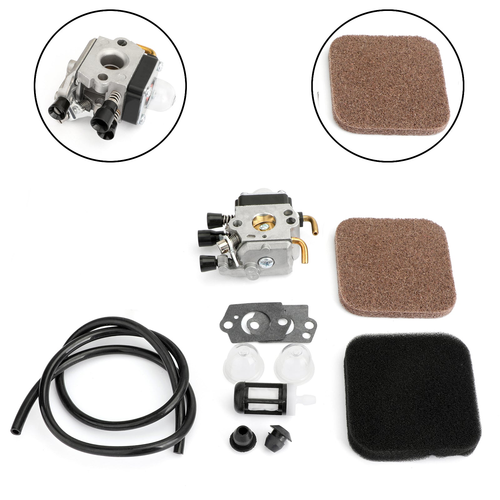 Carburateur pour STIHL FS85 FS75 FS80 KM85 HS75 HS80 HS85 MOTEUR DE FILTER AIRB AIRB