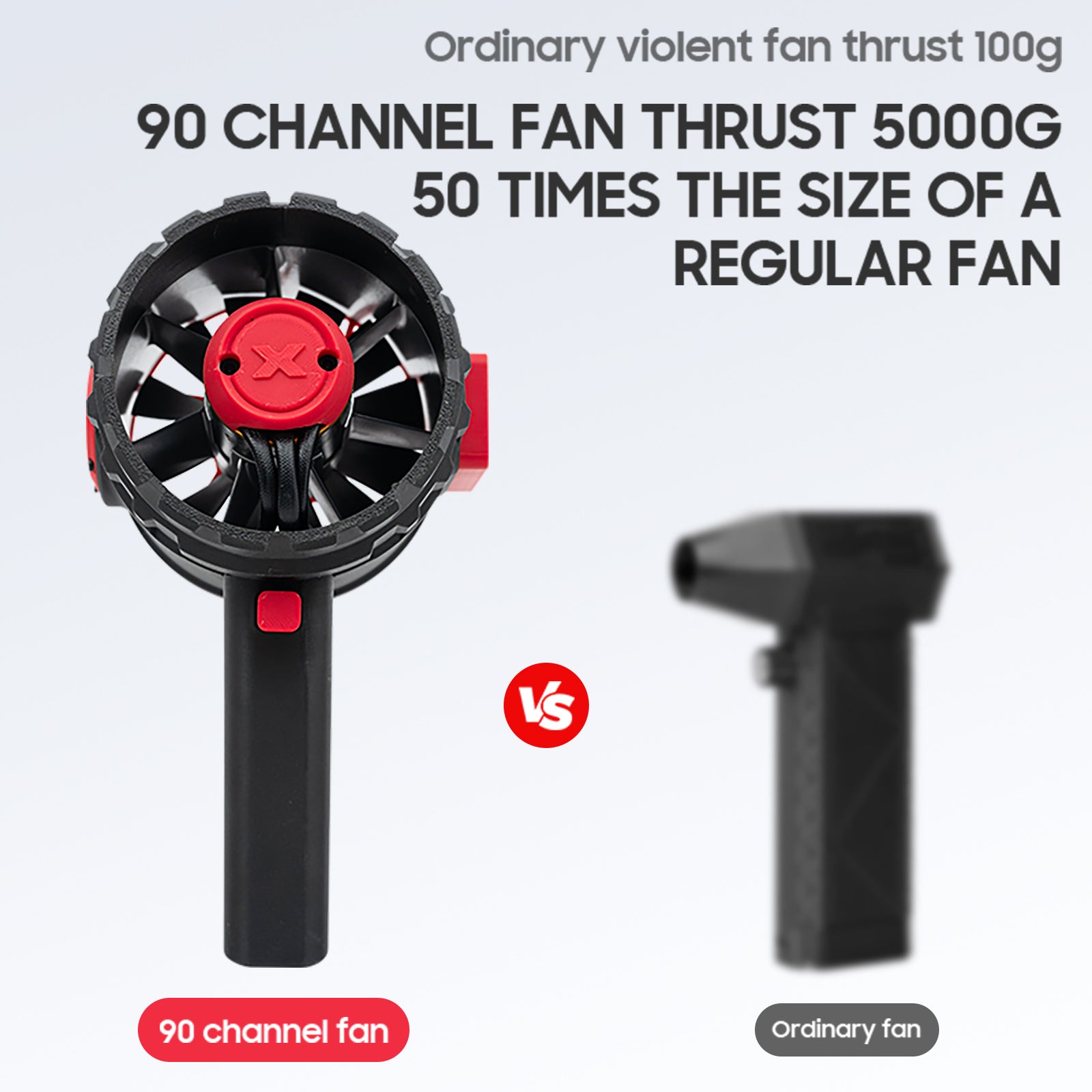 12 fãs de lâmina definir fã de turbina violenta Industrial Dust Blower Turbofan Black