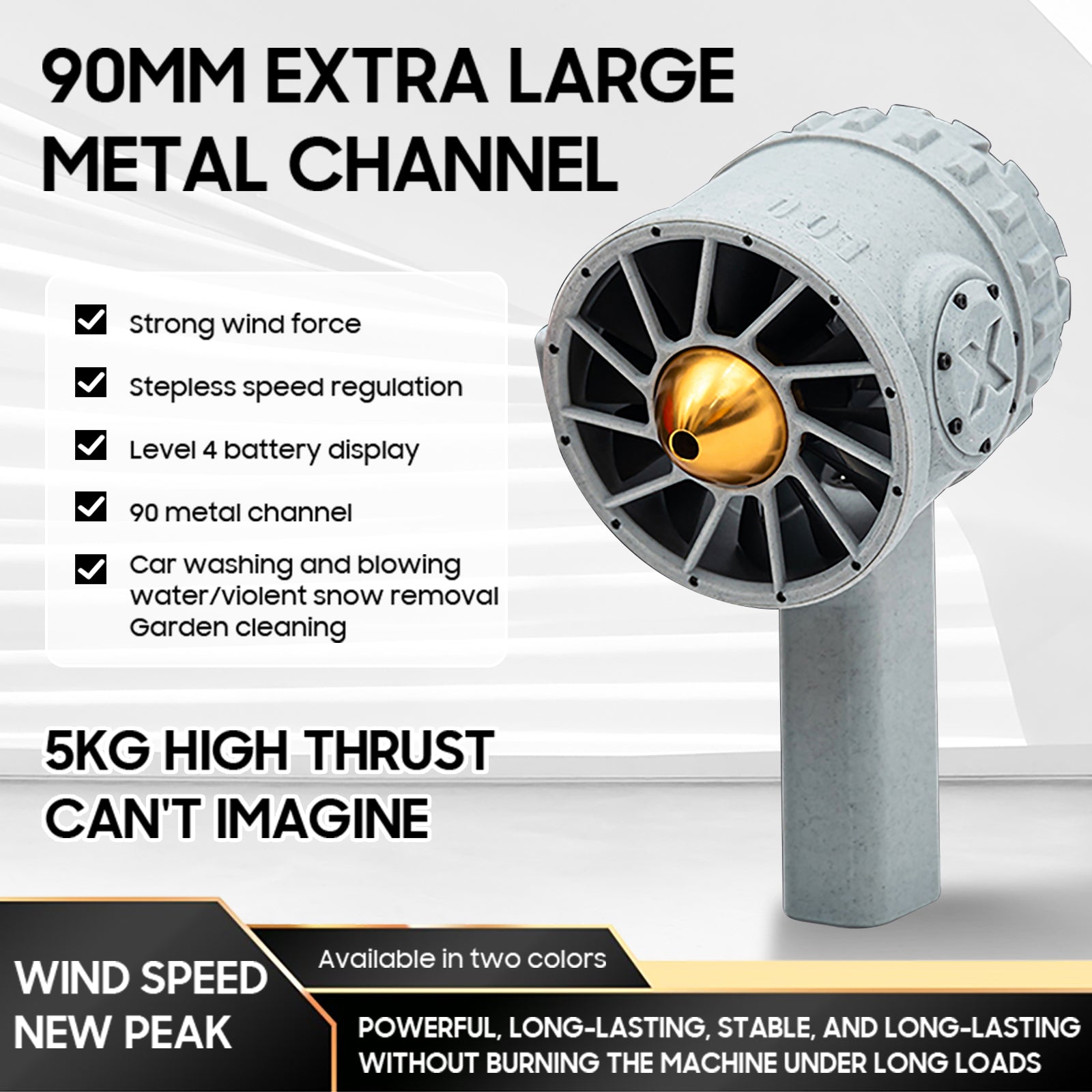 12 fãs de lâmina definir fã de turbina violenta Industrial Dust Blower Turbofan White