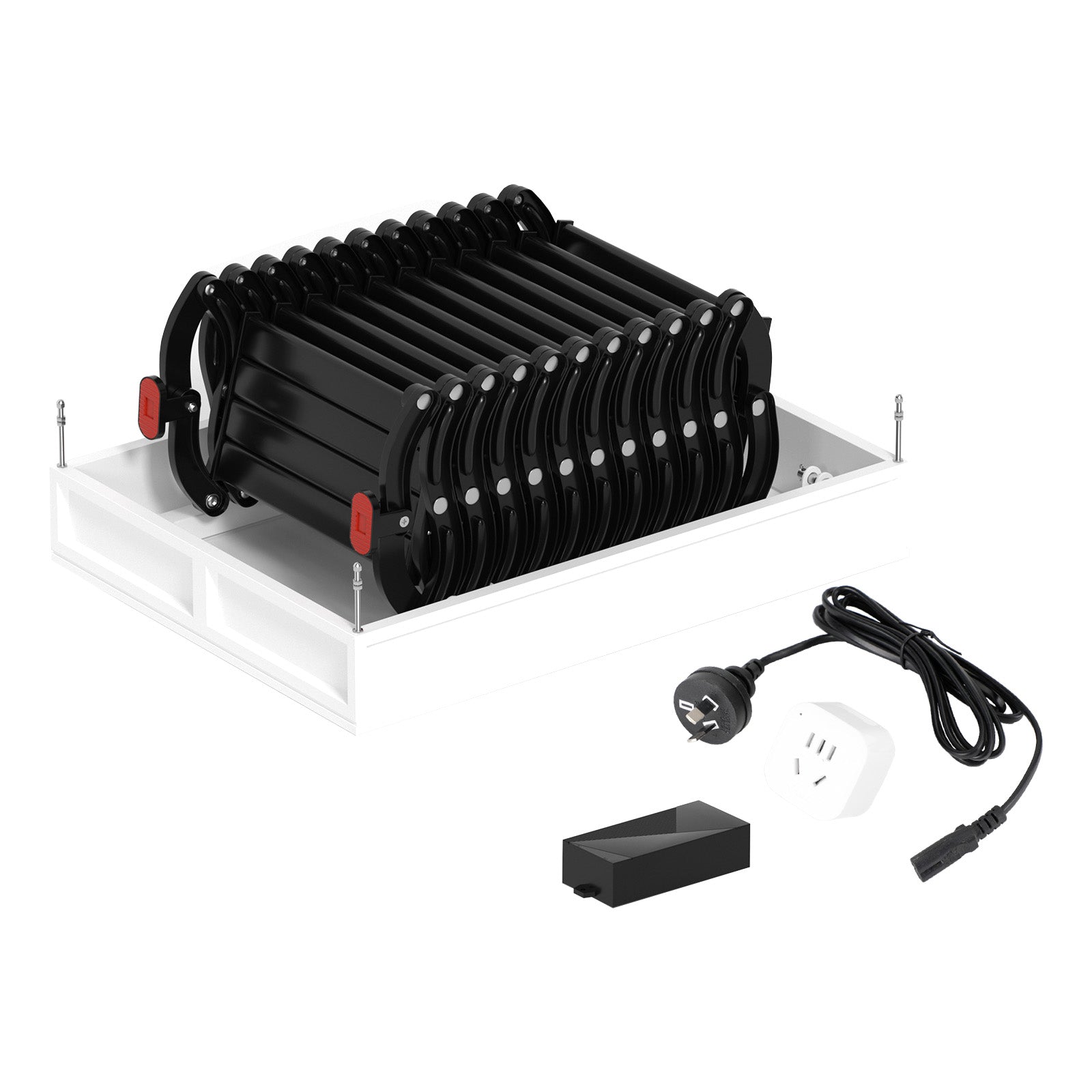 Elektrische zolderladder aluminium opvouwbaar 70 * 100 cm 9,5 ft met afstandsbediening voor zolder UK