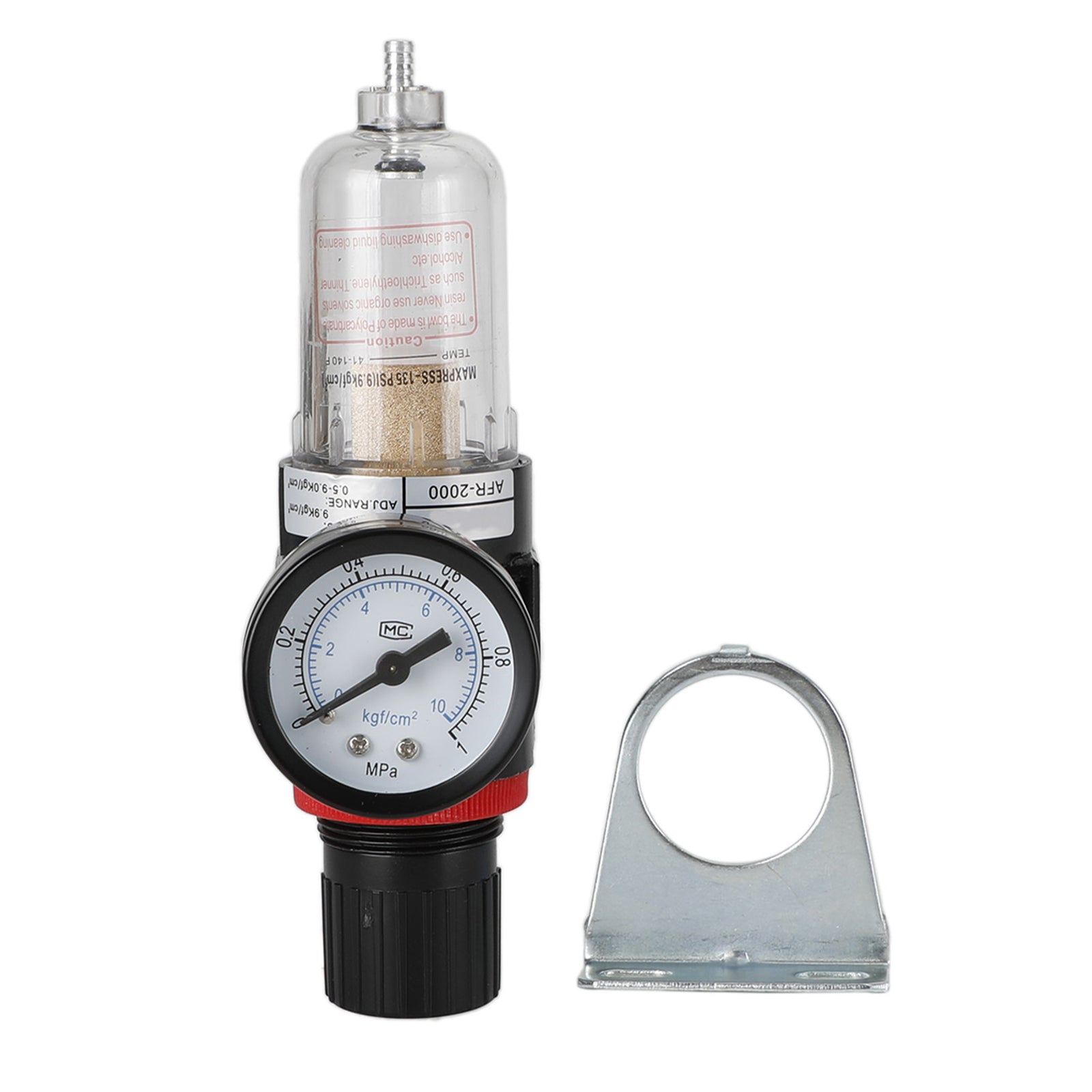 AFR-2000 1/4" Filtro de compressor de ar, separador de água, ferramentas de armadilha com regulador e medidor