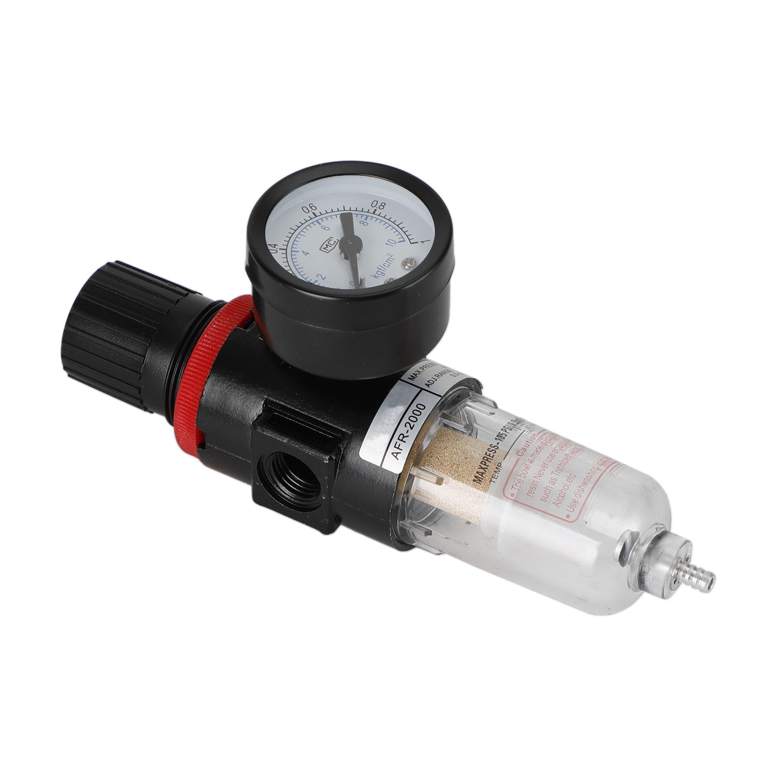 AFR-2000 1/4" Filtro de compressor de ar, separador de água, ferramentas de armadilha com regulador e medidor