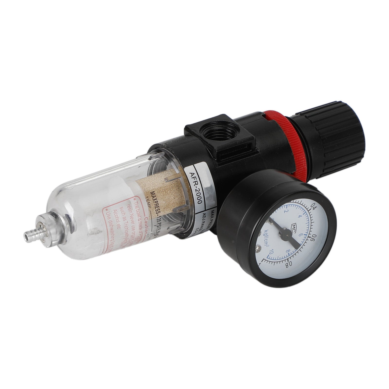 AFR-2000 1/4" Filtro de compressor de ar, separador de água, ferramentas de armadilha com regulador e medidor