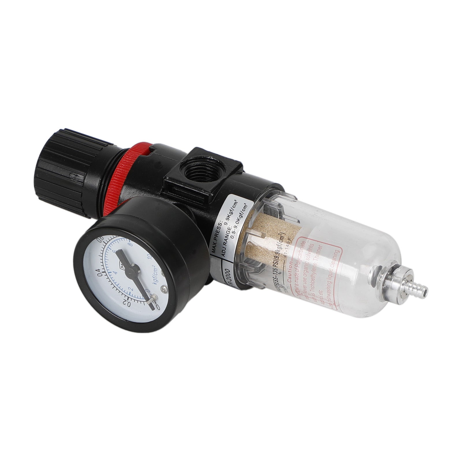 AFR-2000 1/4" Filtro de compressor de ar, separador de água, ferramentas de armadilha com regulador e medidor