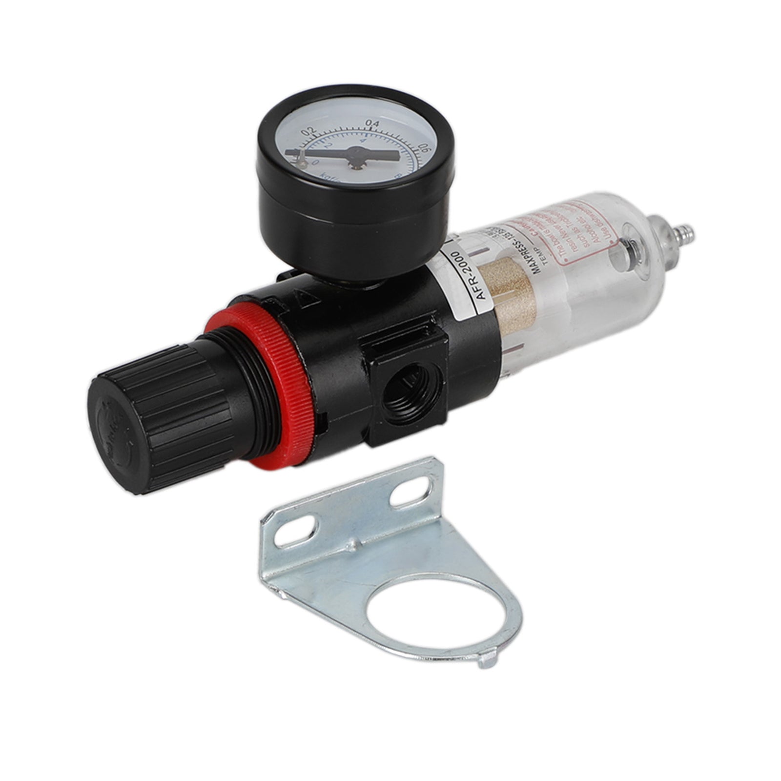 AFR-2000 1/4" Filtro de compressor de ar, separador de água, ferramentas de armadilha com regulador e medidor