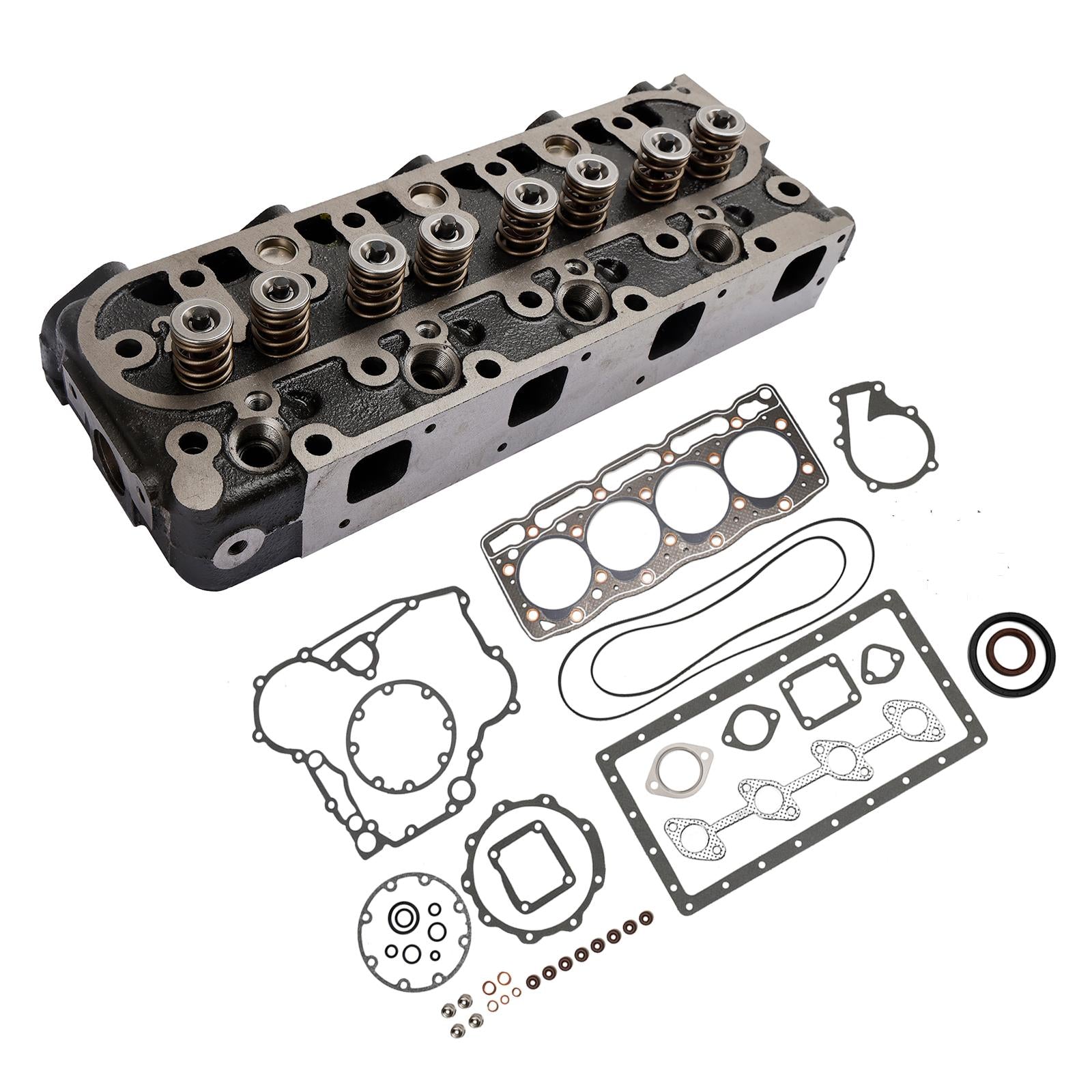 Complete Cylinder Head Assy+Gasket Kit For Kubota V1505 V1505D 1G091-03044