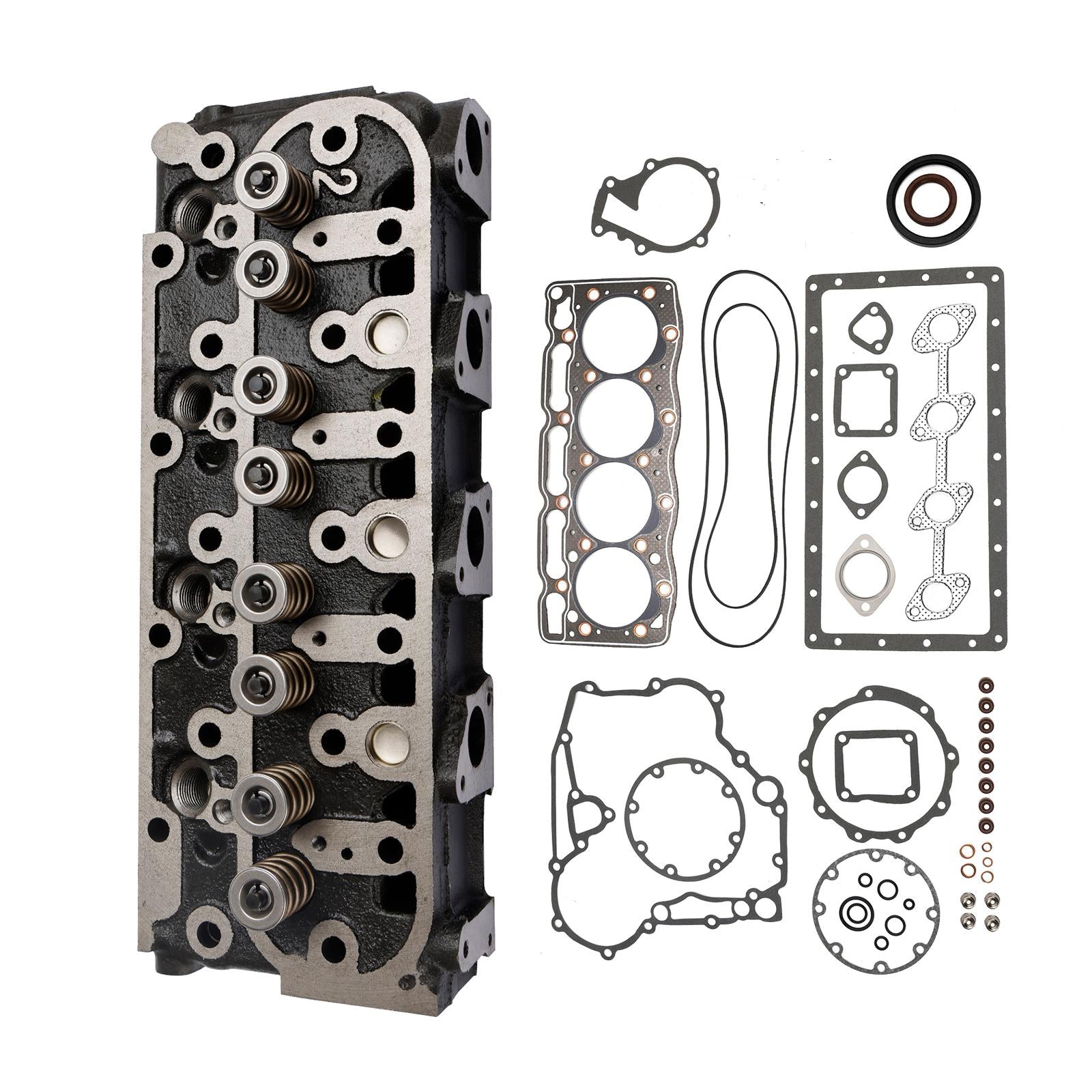 Complete Cylinder Head Assy+Gasket Kit For Kubota V1505 V1505D 1G091-03044