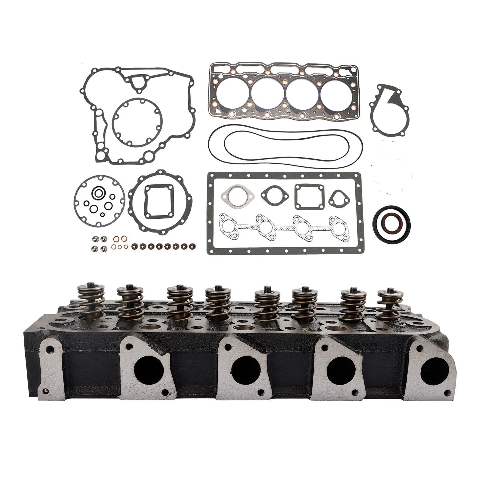 Complete Cylinder Head Assy+Gasket Kit For Kubota V1505 V1505D 1G091-03044