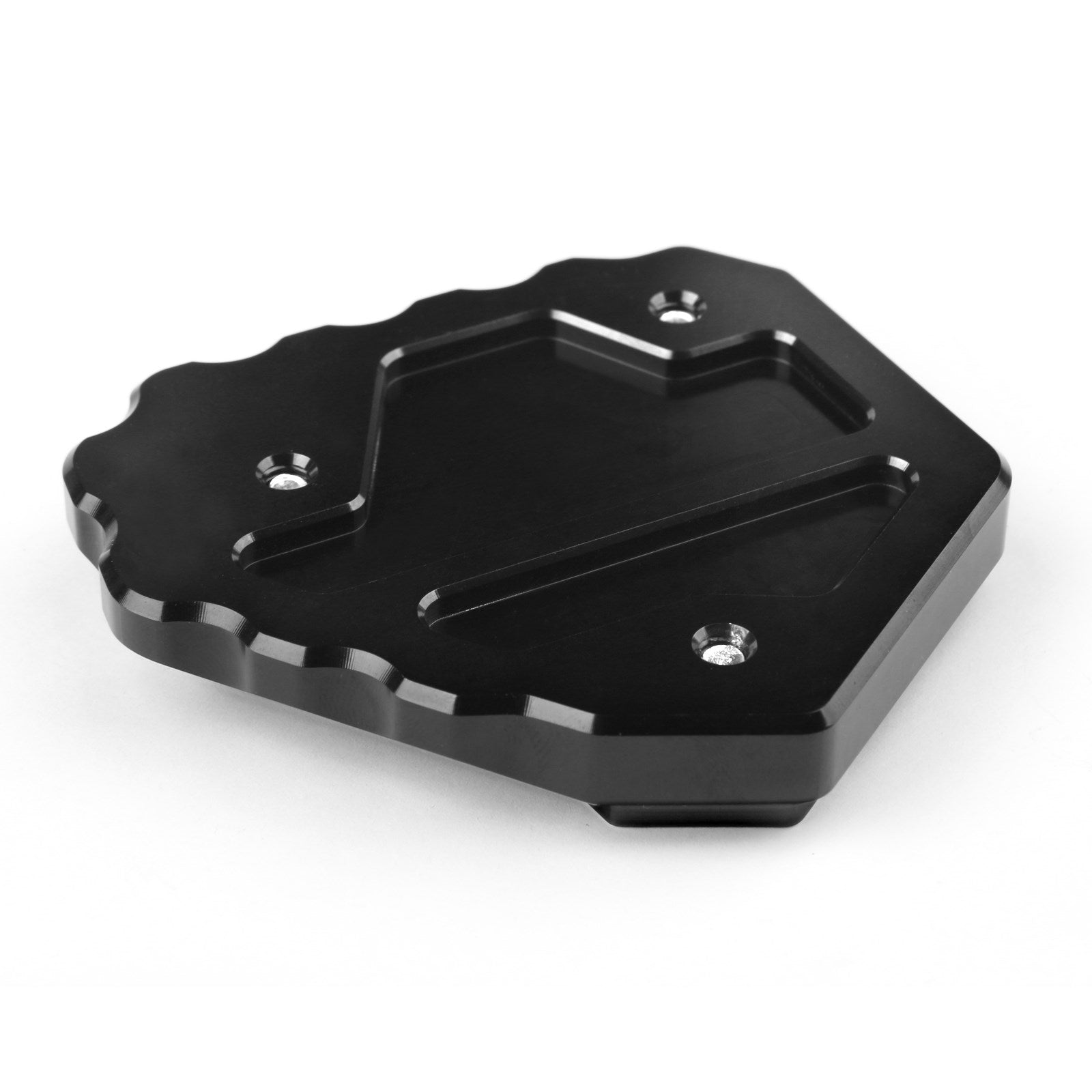 Kickstand Side Stand forstørrforlengelsesplaten for BMW G310 G 310 GS 2018 Svart