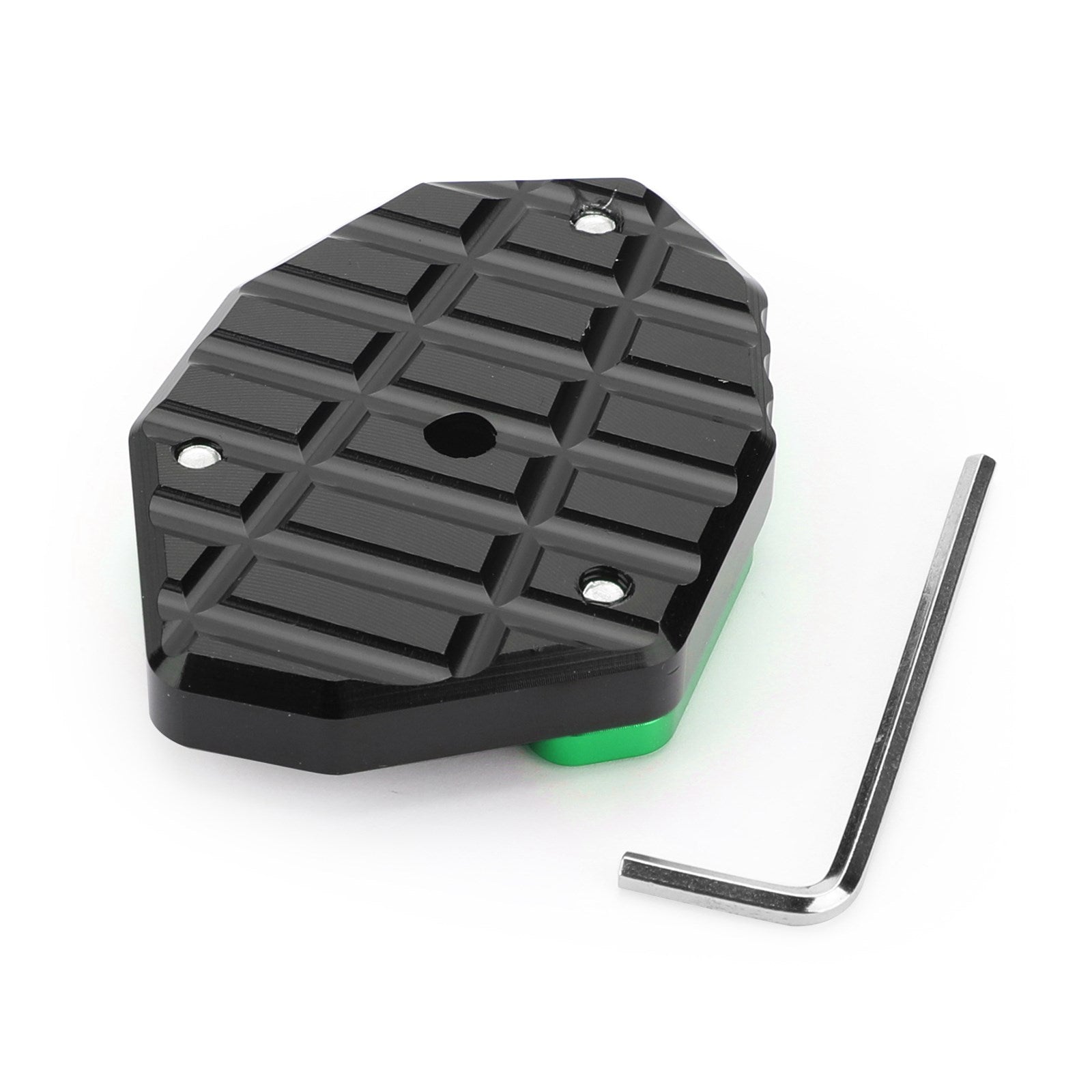 Kickstand Side Stand Plate Extension Pad for Kawasaki Z900 Z1000SX 17-19 Grønn