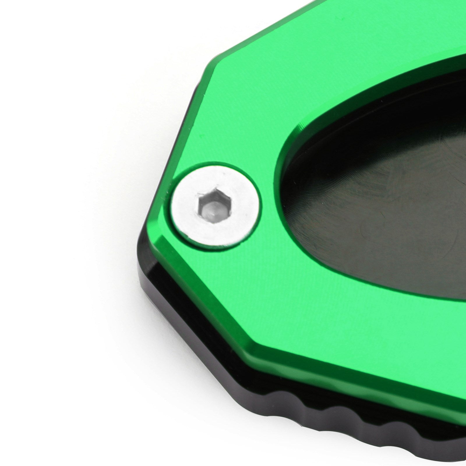 Kickstand Side Stand Plate Extension Pad for Kawasaki Z900 Z1000SX 17-19 Grønn
