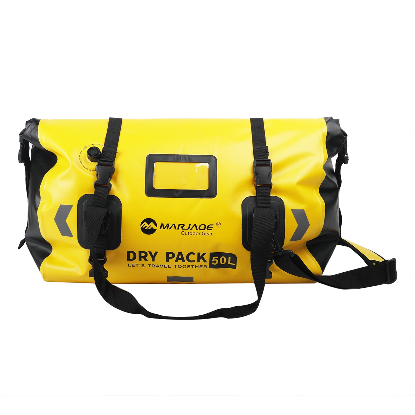 Sac de rangement de rangement latéral universel sac à rangement Pu 50L pour moto jaune