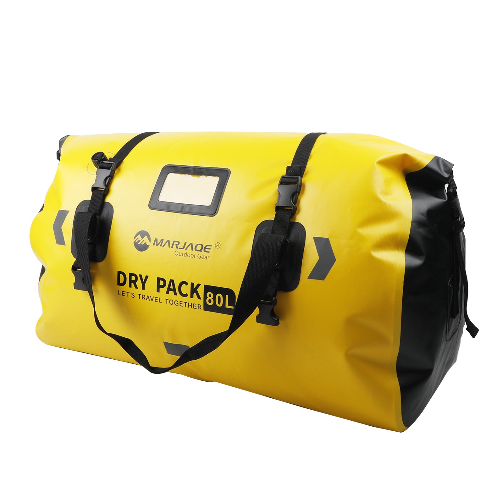 Sac de rangement de rangement latéral universel sac à rangement Pu 50L pour moto jaune