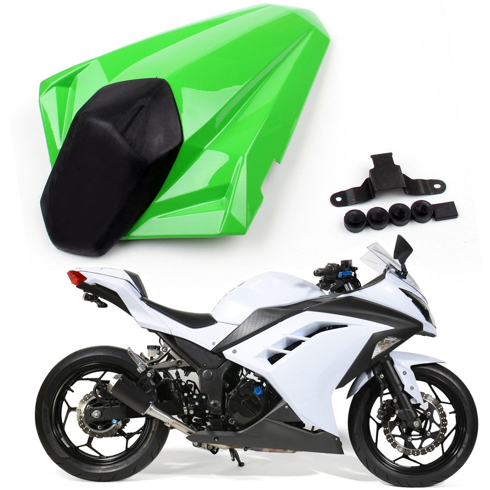 Cubierta de asiento trasero para Kawasaki Ninja 300R/EX300R 2013-2017 verde