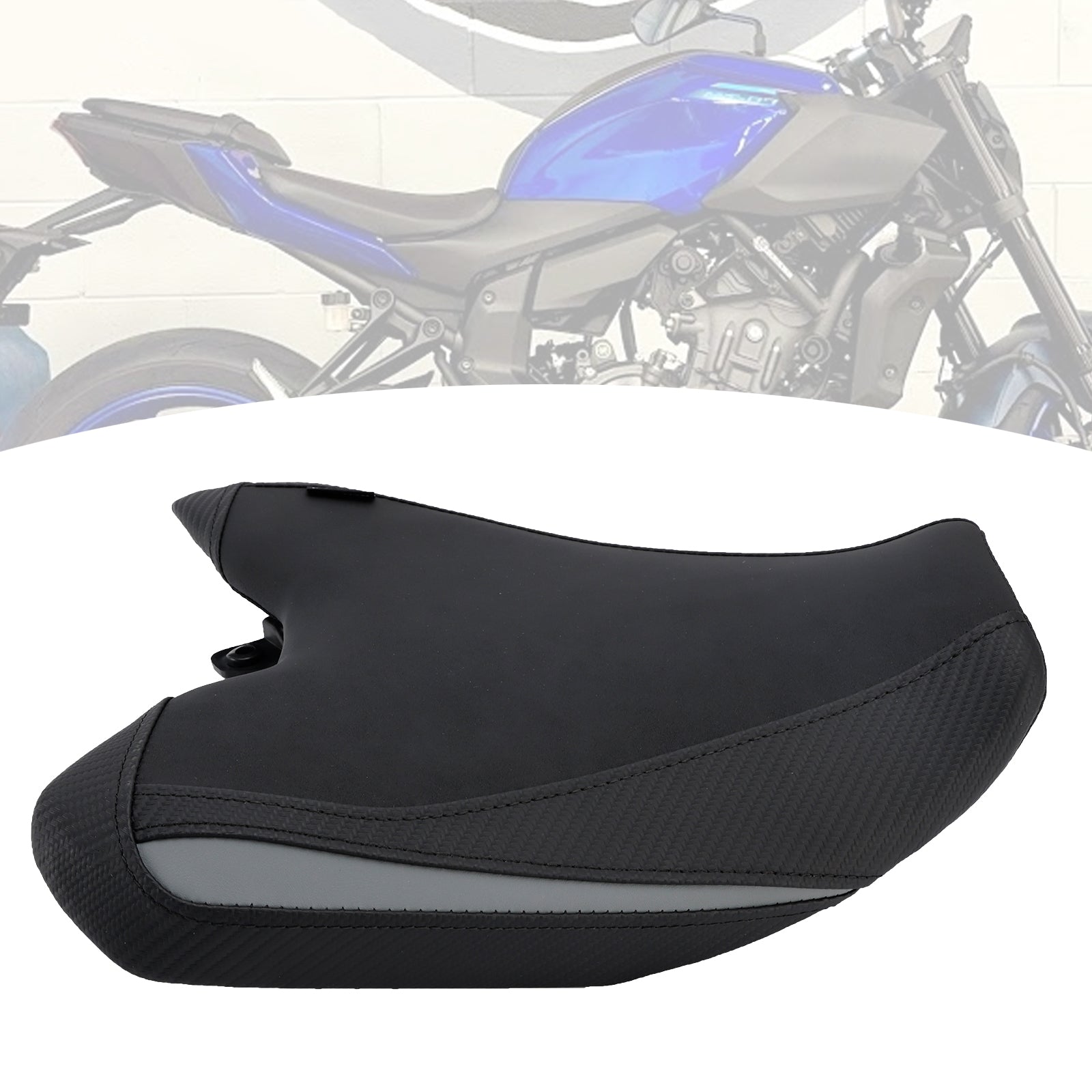 2025+ Yamaha Mt-07 Mt 07 Fz-07 Cuscino sedile conducente Raider anteriore Pu nero