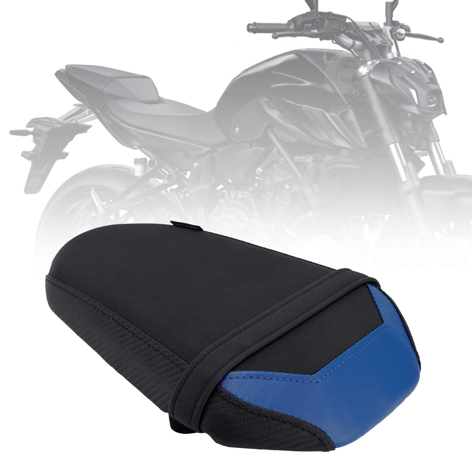 2025+ Yamaha Mt-07 Fz-07 Fz 07 Cuscino passeggero sedile posteriore piatto Pu nero
