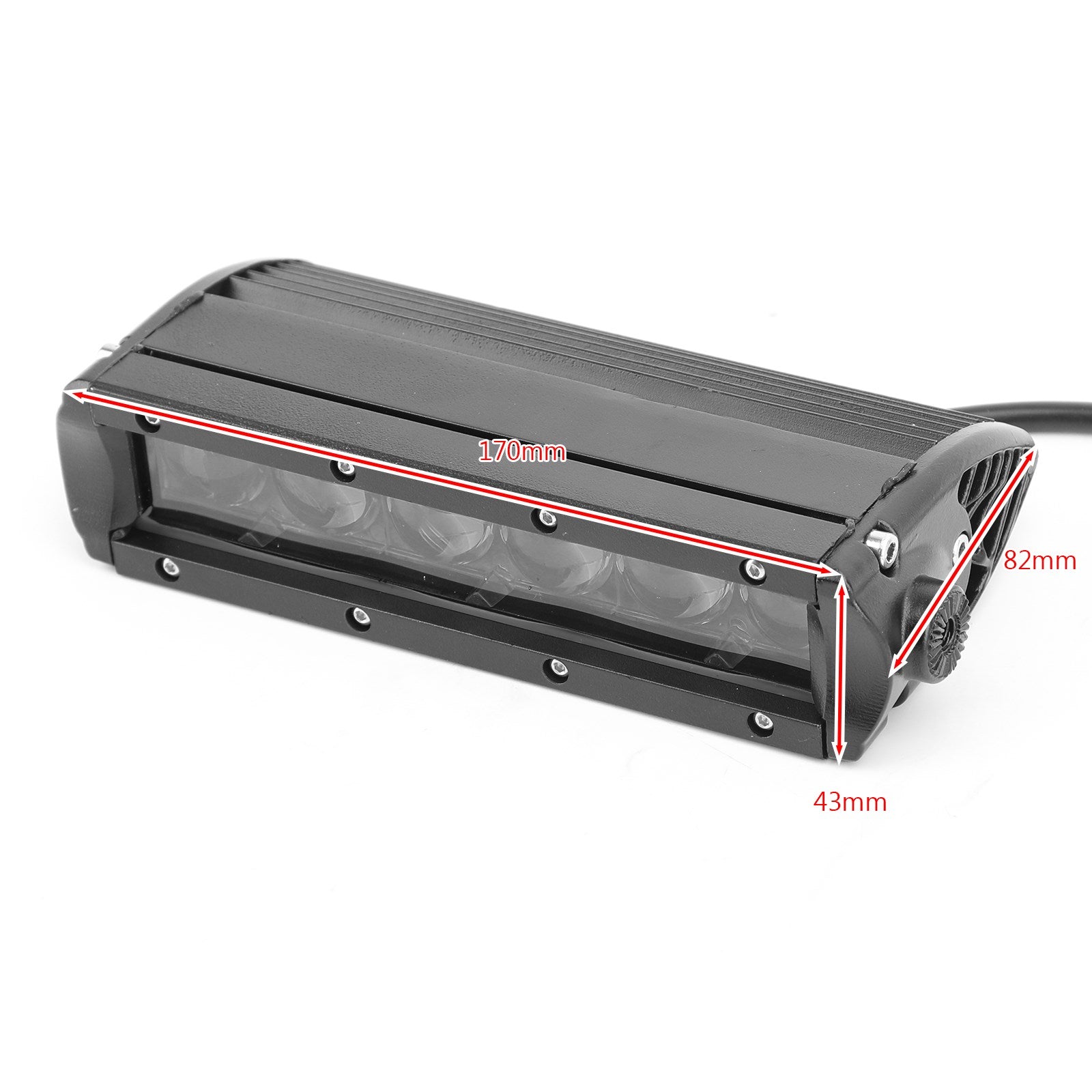 Phare antibrouillard LED pour motos, 3 rangées, ALU, adapté à Honda Grom 125 MSX SF 13-19 générique