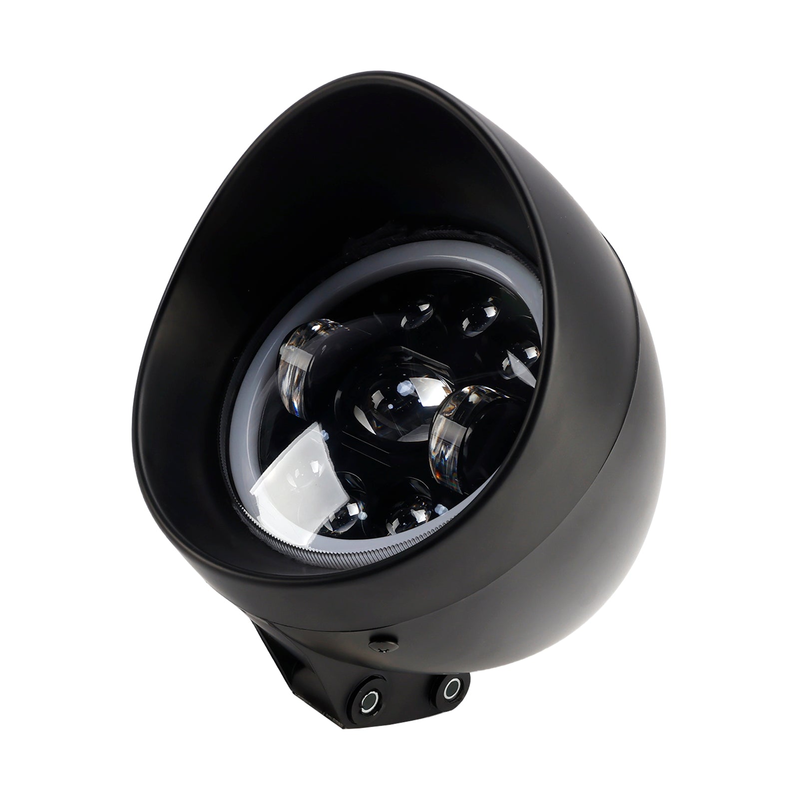 5.75" Phare antibrouillard pour moto, 9 ampoules, pour scooter, chromé