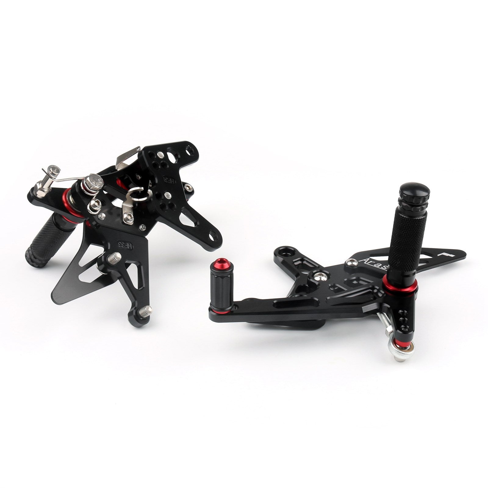 2007-2008 Kawasaki ZX6R ZX 6R Rearset Rear set Foot pegs Black